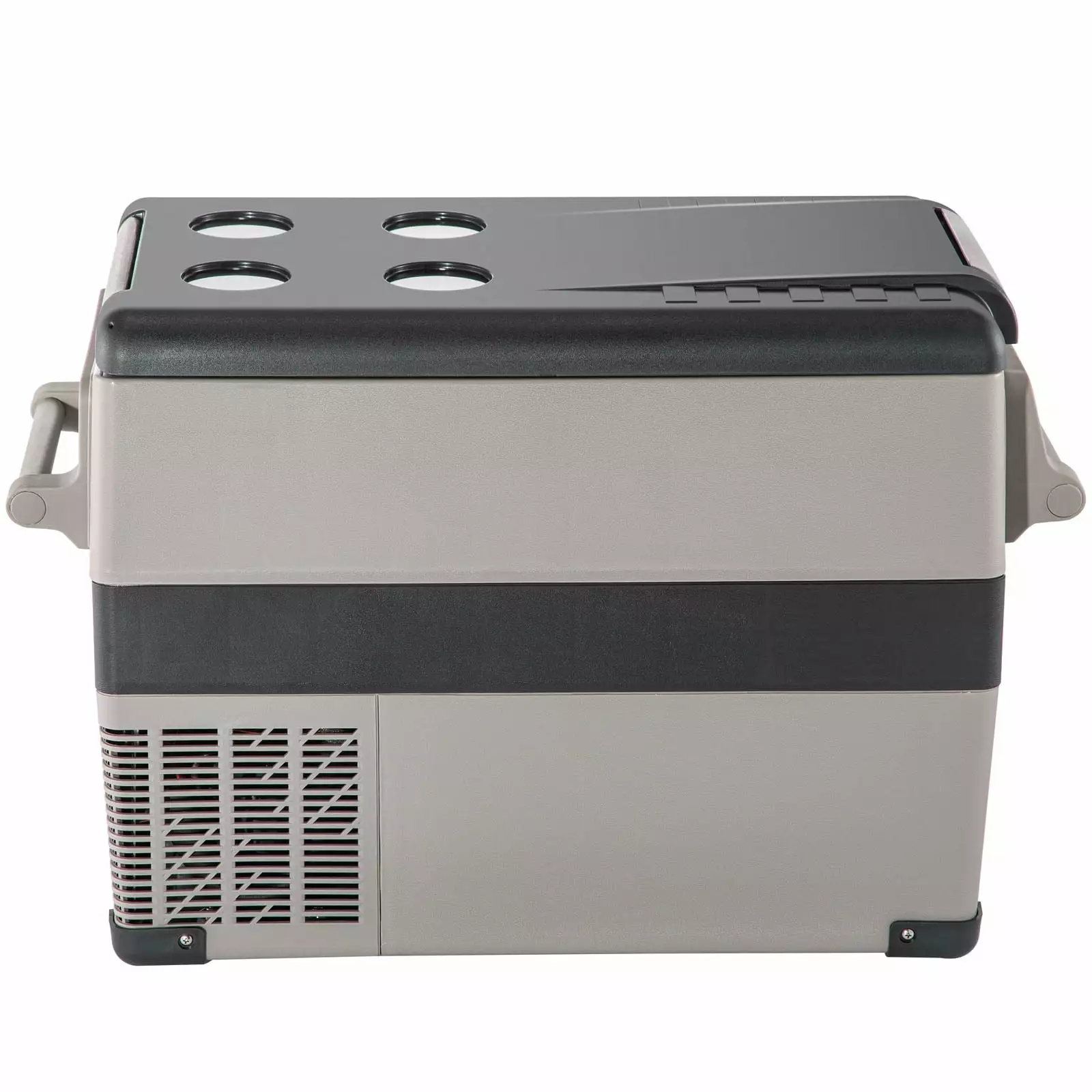 SKYSHALO 45L Portable Car Refrigerator. 48 Quart Compact RV Fridge with 12/24V DC & 110-240V AC Compatibility. Ideal for Vehicles. Cars. Trucks. Boats