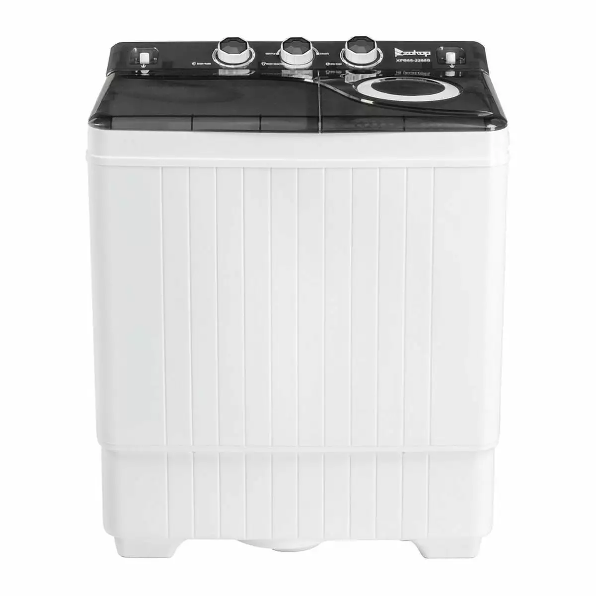 SYTHERS 2 in 1 White Portable Washing Machine. Twin Tub Washing and Spining Combo Machine. 26LBS Portable Washer for Apartment. Dorms. Camping