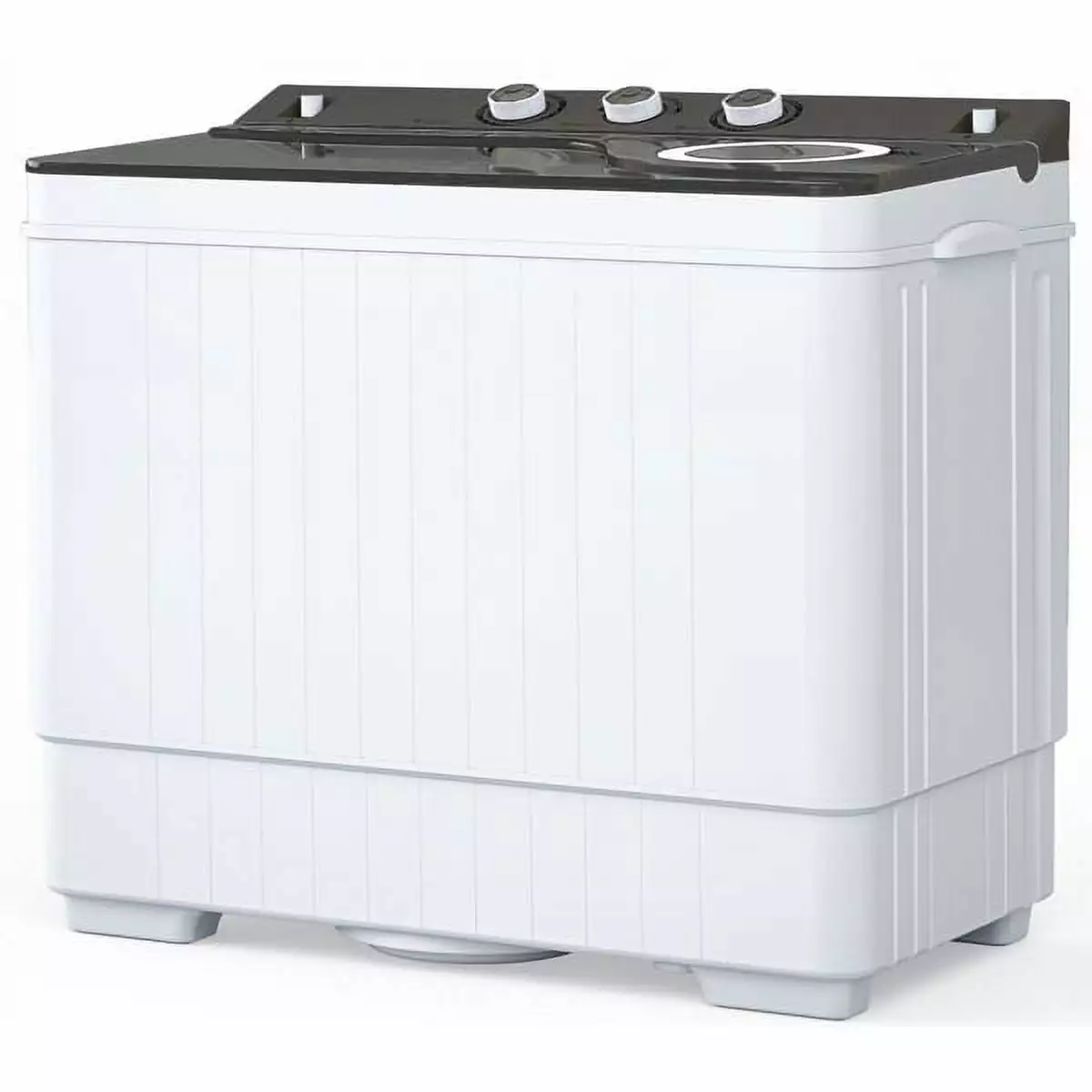 SYTHERS Portable 26lbs Washing Machine with Drain Pump. 18lbs Washer Compact Laundry Machine with 8lbs Spinner. Semi-Automatic Washer Combo for Dorms Apartments