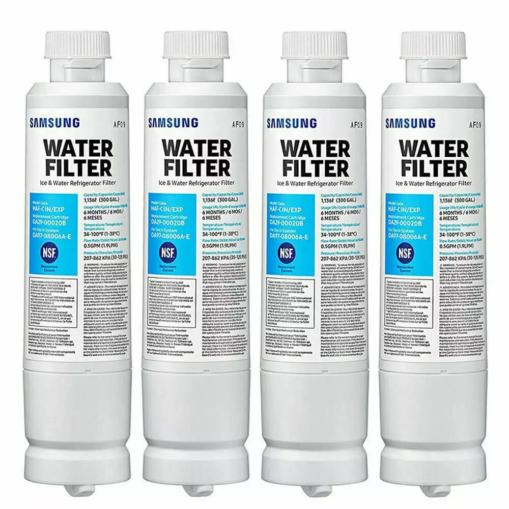 Samsumg DA29-00020B Refrigerator Water Filter Replacement for HAF-CIN/XME. HAF-CIN(Pack of 4)