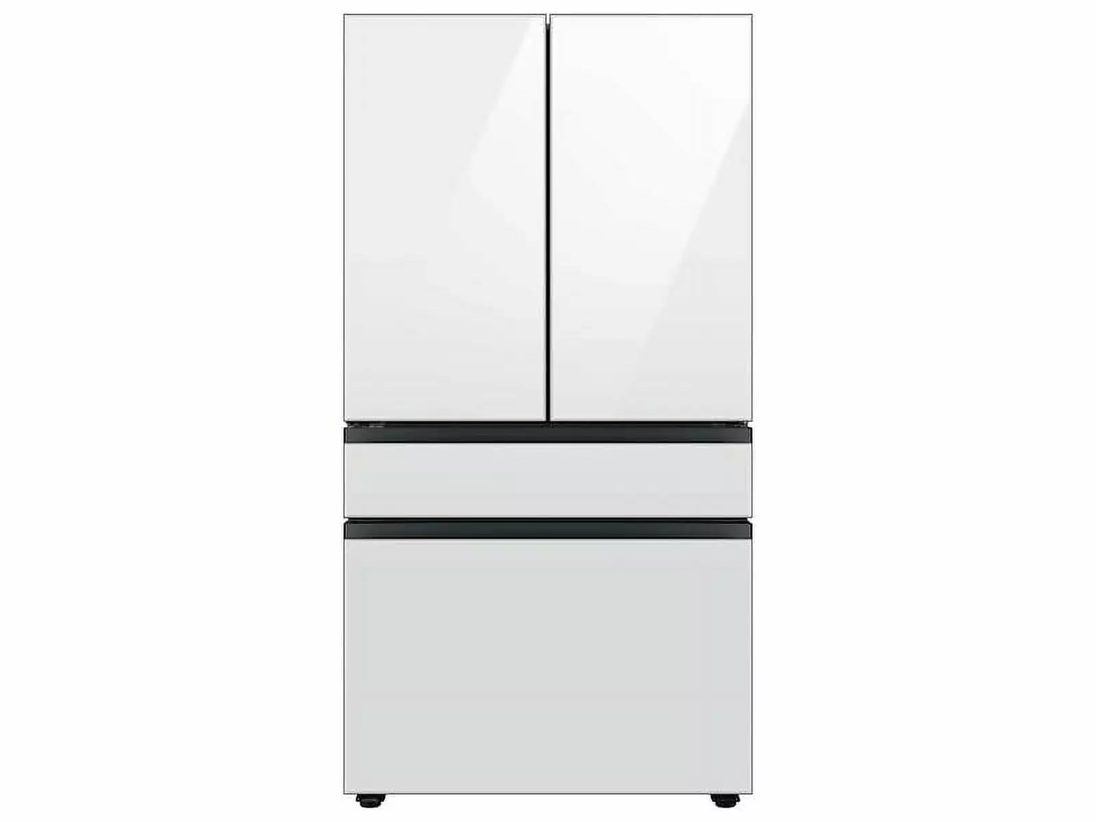 Samsung RF29BB860012 29 Cu. Ft. Bespoke White Glass 4-Door French Door Refrigerator