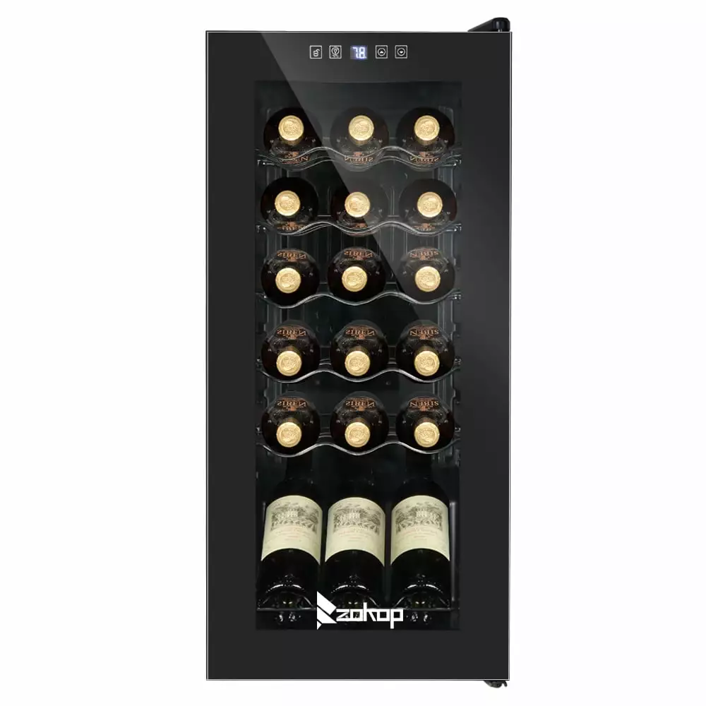 SamyoHome 18 Bottle Compressor Wine Cooler Freestanding Wine Fridge