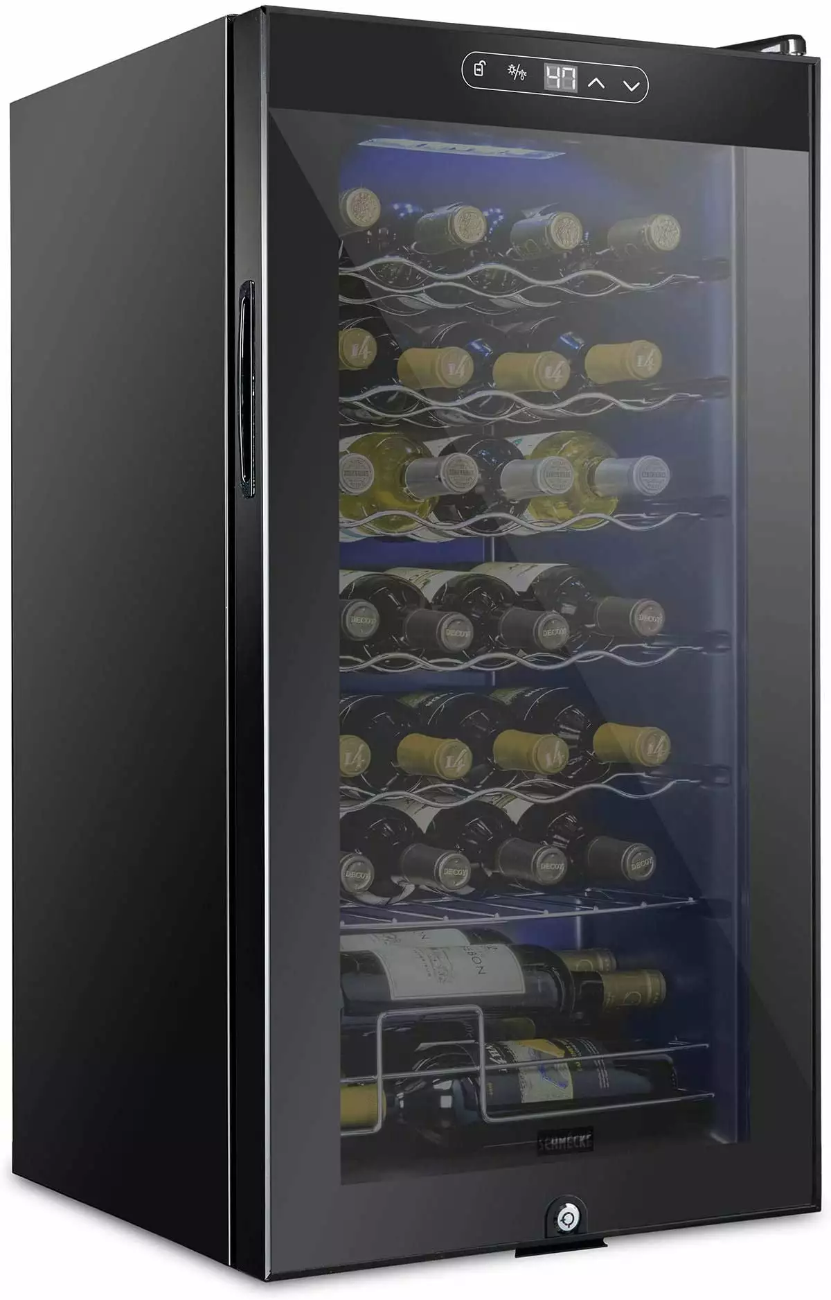 Schmecke Wine Fridge. Freestanding Wine Refrigerator. 28 Bottle Wine Cooler