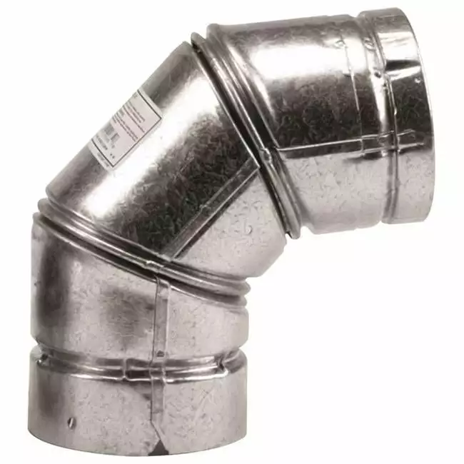 Selkirk 243231 VP Pellet Pipe 3-Inch. 90 Degree Elbow - Quantity 1