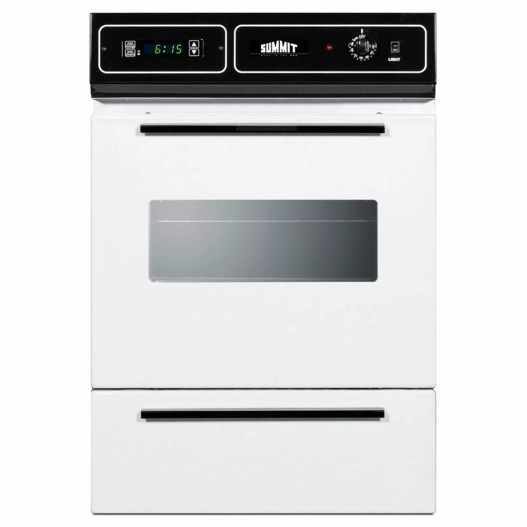 Summit 24 Wide 115V Electric Wall Oven - White