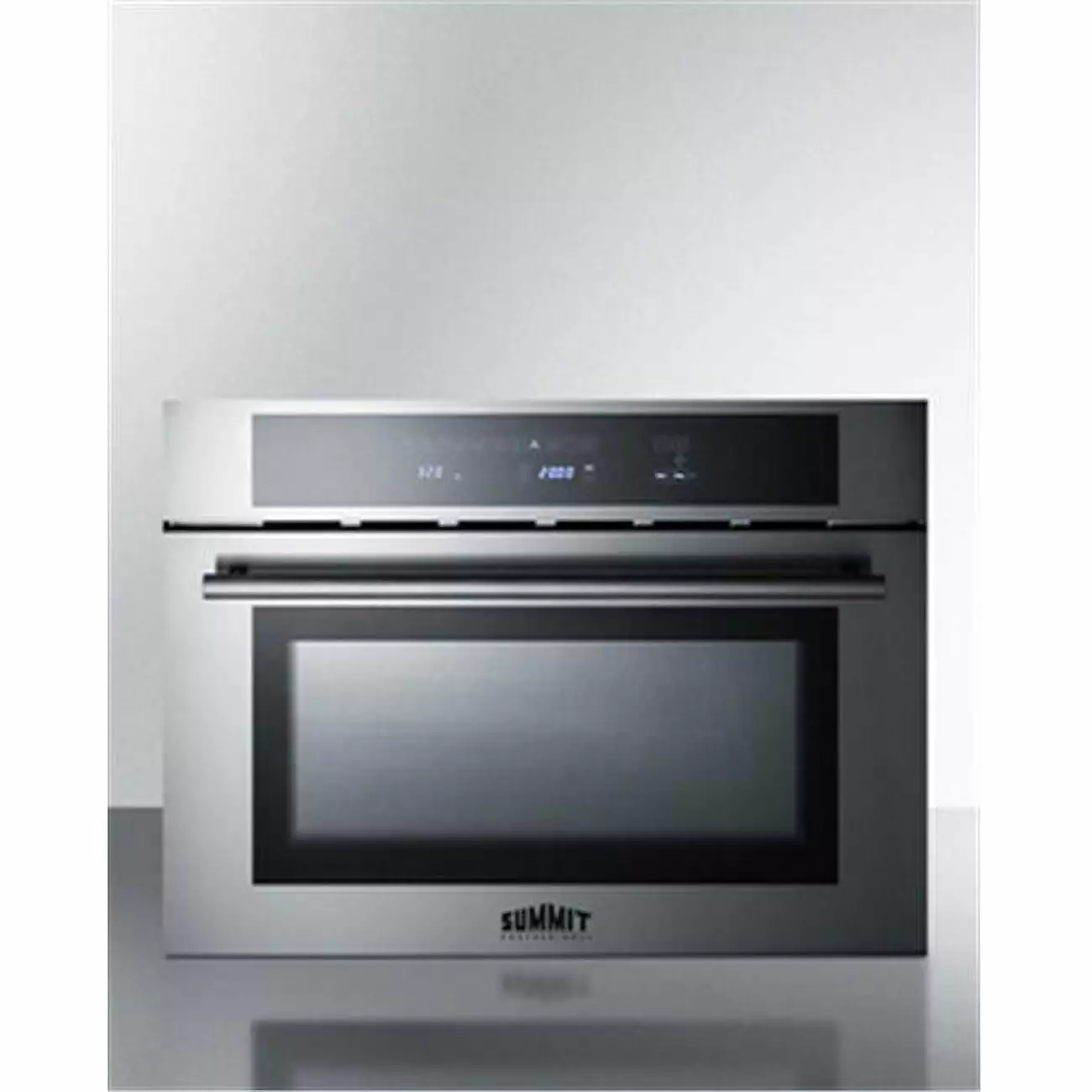 Summit Appliance CMV24 24 in. 1.34 cu. ft. Total Capacity Electric Single Wall Oven. Stainless Steel