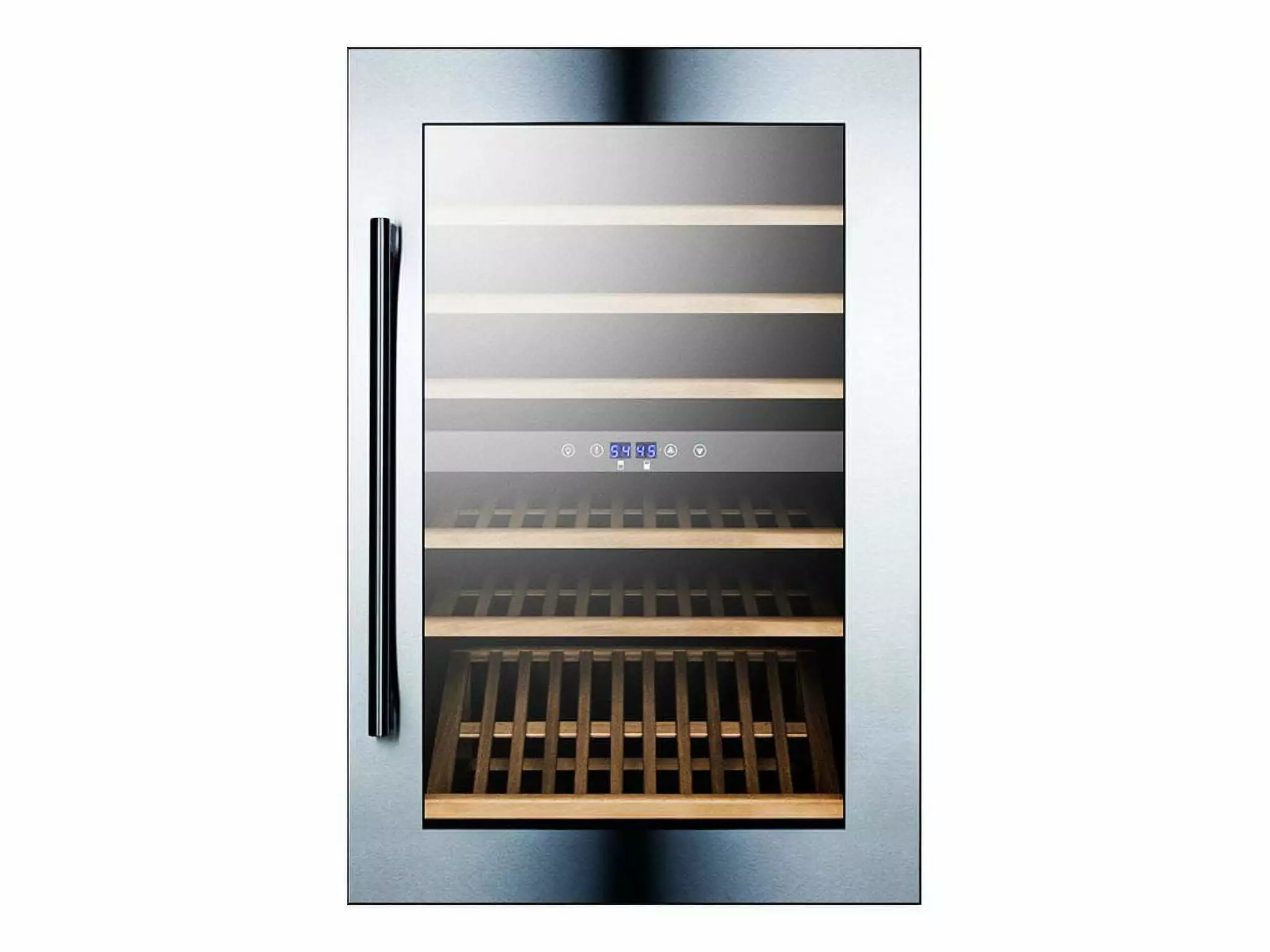 Summit VC60D - Wine cooler - built-in - niche - width: 21.7 in - depth: 22 in - height: 33.5 in - stainless steel