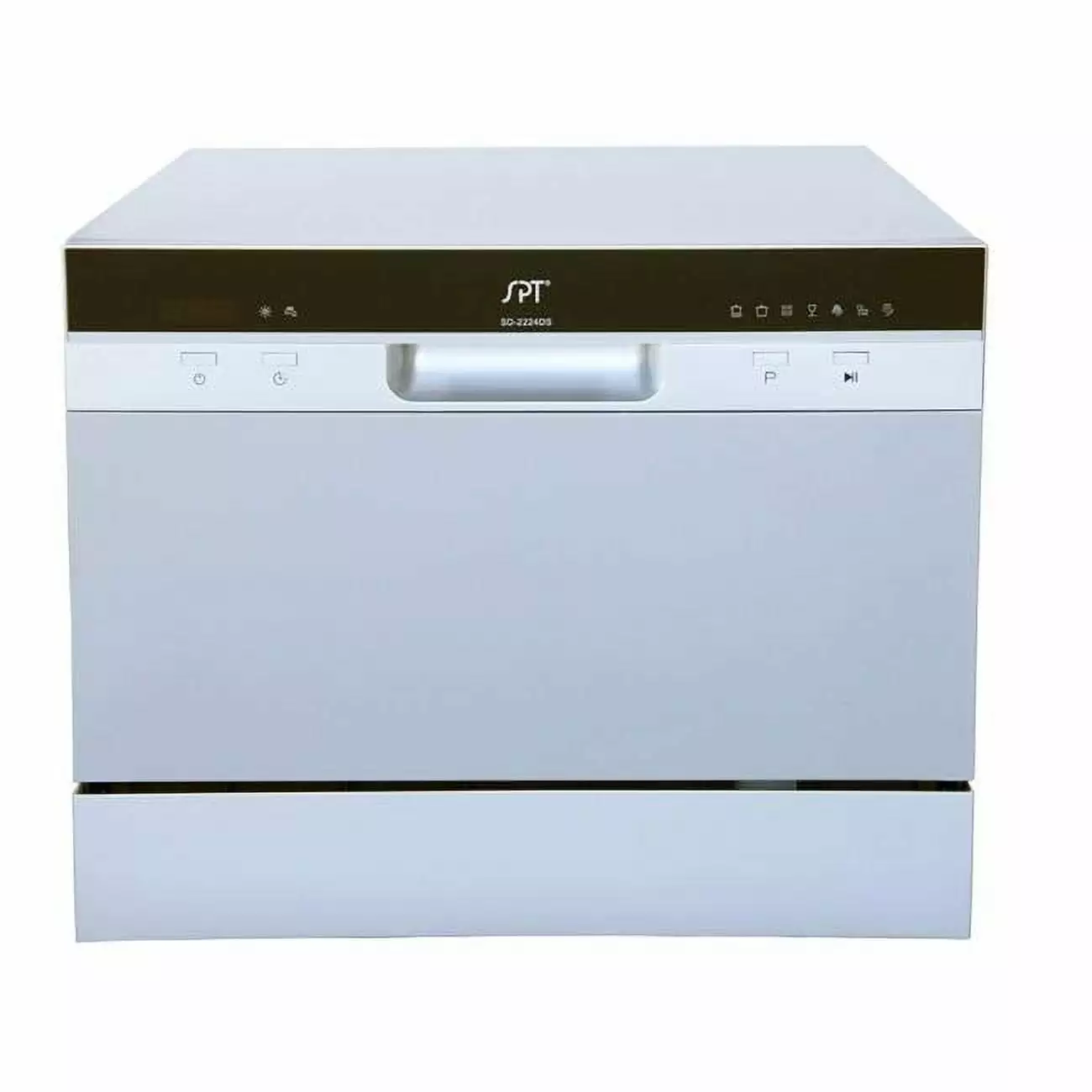 Sunpentown 17.24 x 21.65 x 19.69 in. Energy Star Countertop Dishwasher with Delay Start & LED - Silver