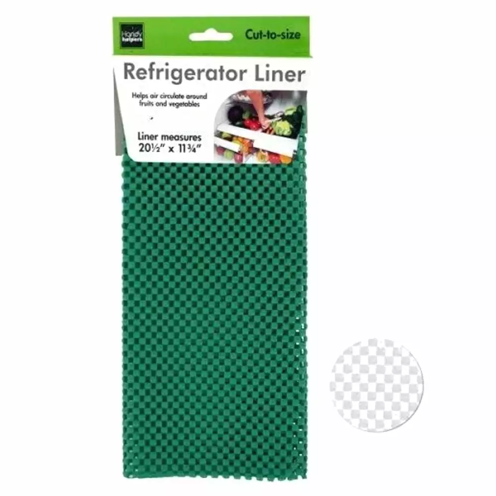 TV Direct (HW833-2) Cushioned Refrigerator Clean Refrigerator Glass Shelves Liner Mats 2 Pack- Green