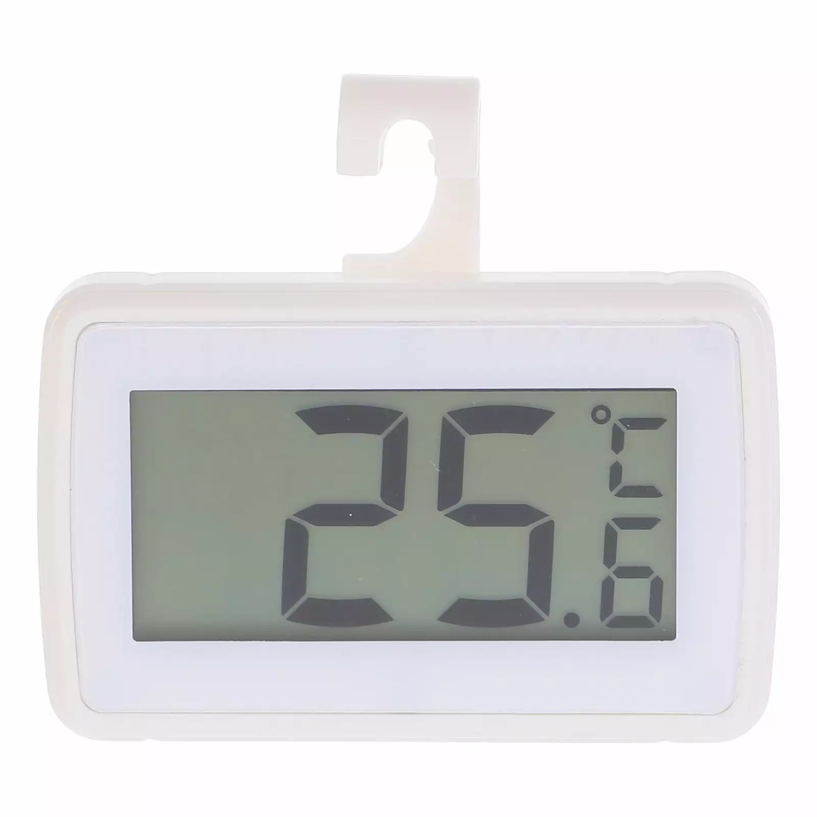 Thermometer for Refrigerator Kitchen Digital Water Indoor Humidity Monitor Freezer Proof White Abs