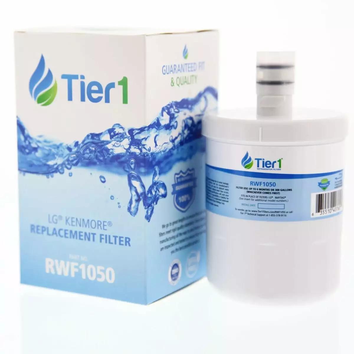 Tier1 5231JA2002A Refrigerator Water Filter | Replacement for LG LT500P. GEN11042FR-08. ADQ72910902. ADQ72910907. ADQ72910901. WD-F05. SP-LE500. RWF0100A. RWF1050. Kenmore 9890. 46-9890 Fridge Filter