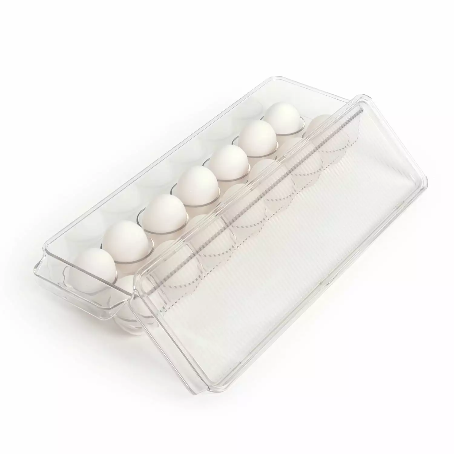 Totally Kitchen Plastic Egg Storage Container | 14 Egg Tray. Clear