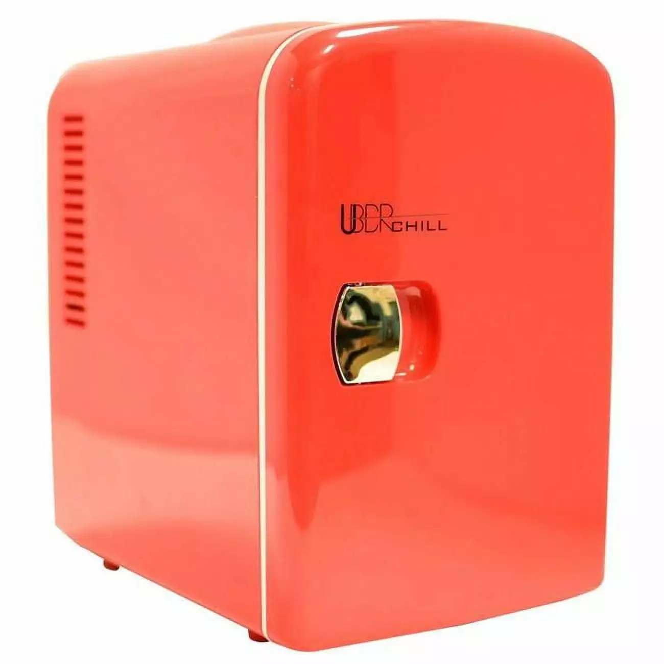 Uber Appliance Chill 6 Can Retro Personal Mini Fridge for Bedroom. Office or Dorm - Red