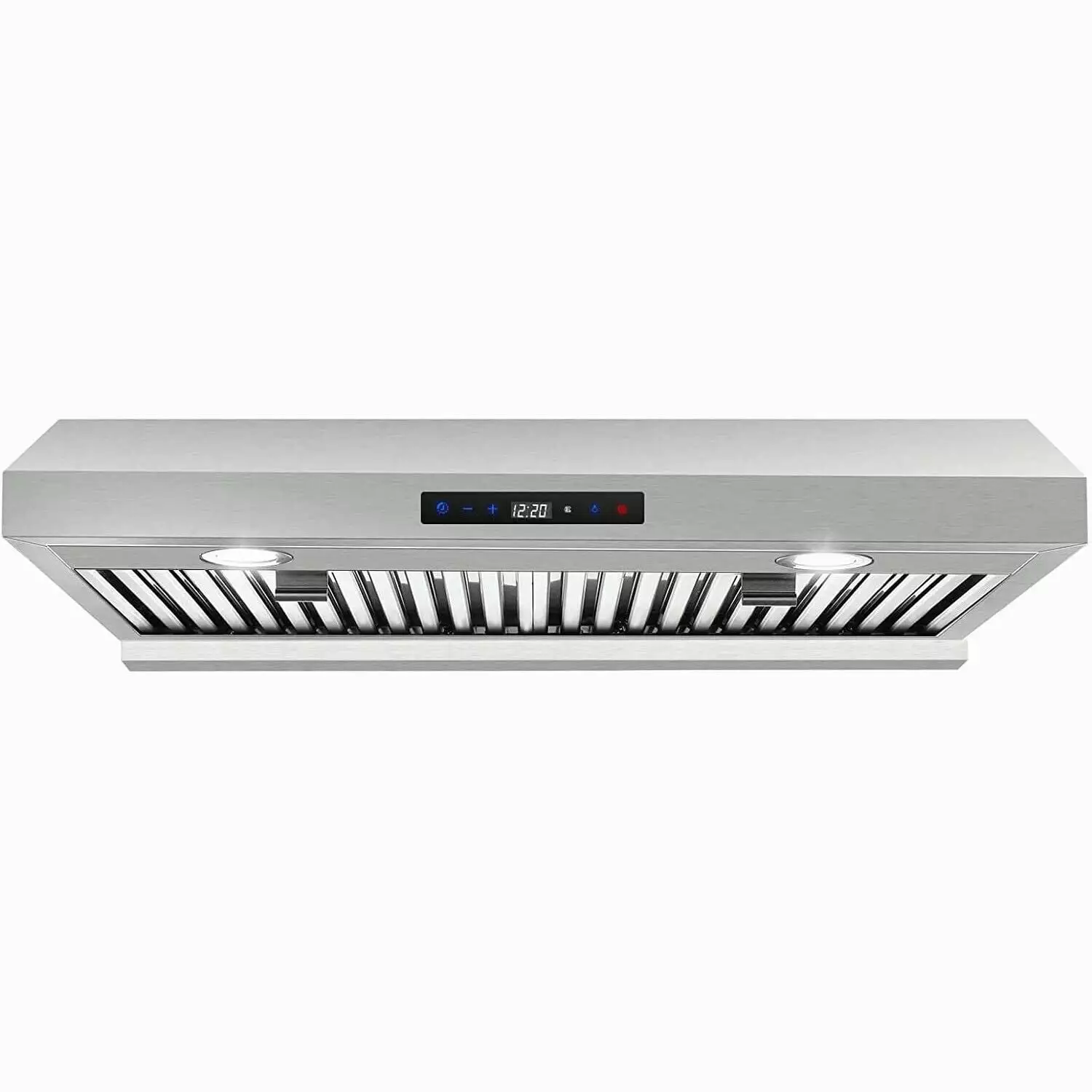 Under Cabinet Range Hood 30 inch with Dual Motors Stainless Steel Kitchen Hood 600 CFM Stove Filters