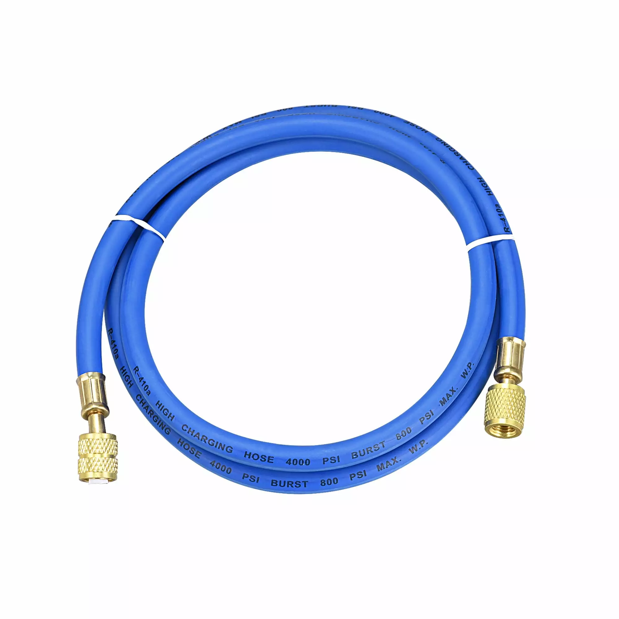 Uxcell 1.5m 1/4 SAE to 5/16 SAE Thread Connector 800PSI Refrigeration Charging Hose Tube Blue