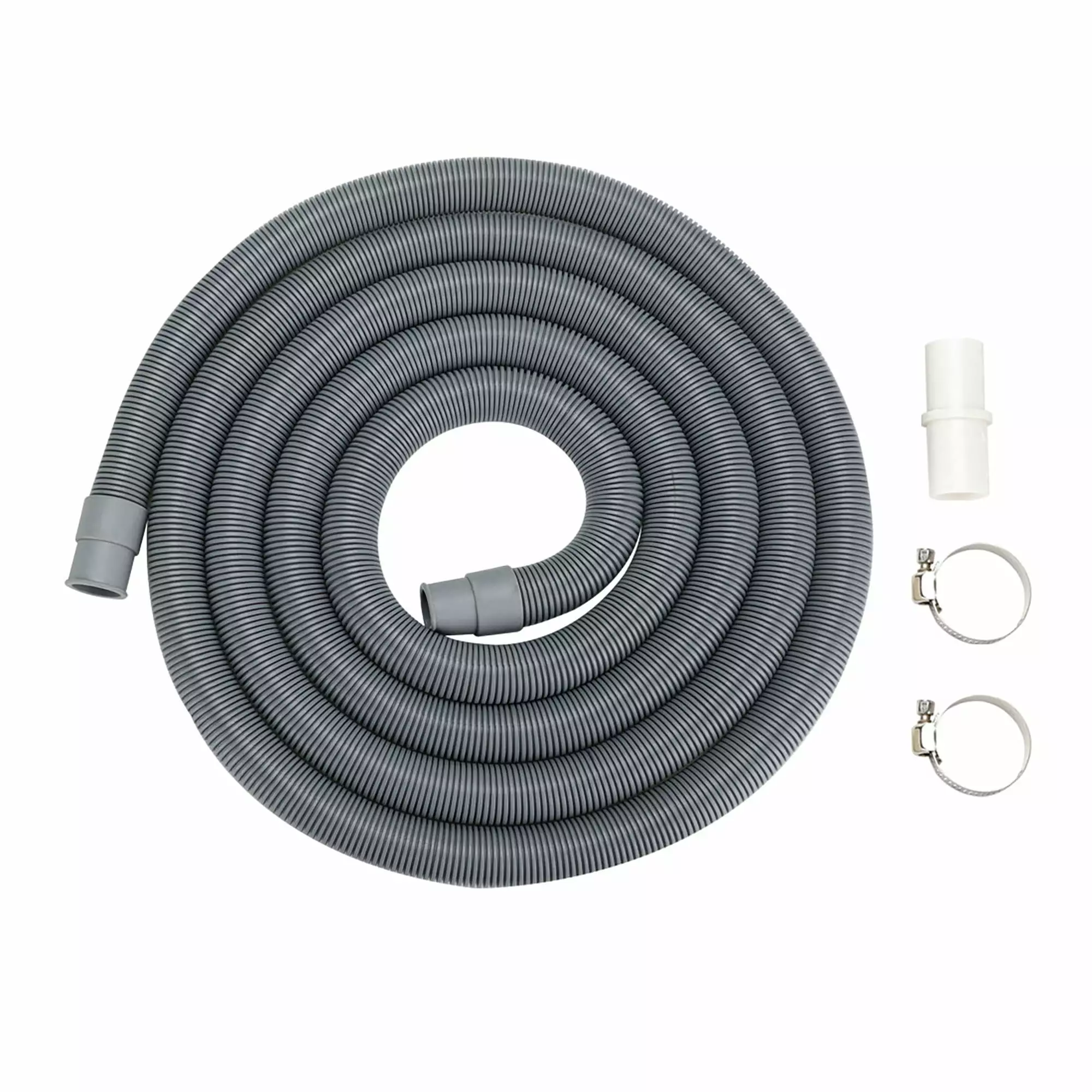 Uxcell 10ft Universal Wash Machine Drain Hose PP Gray