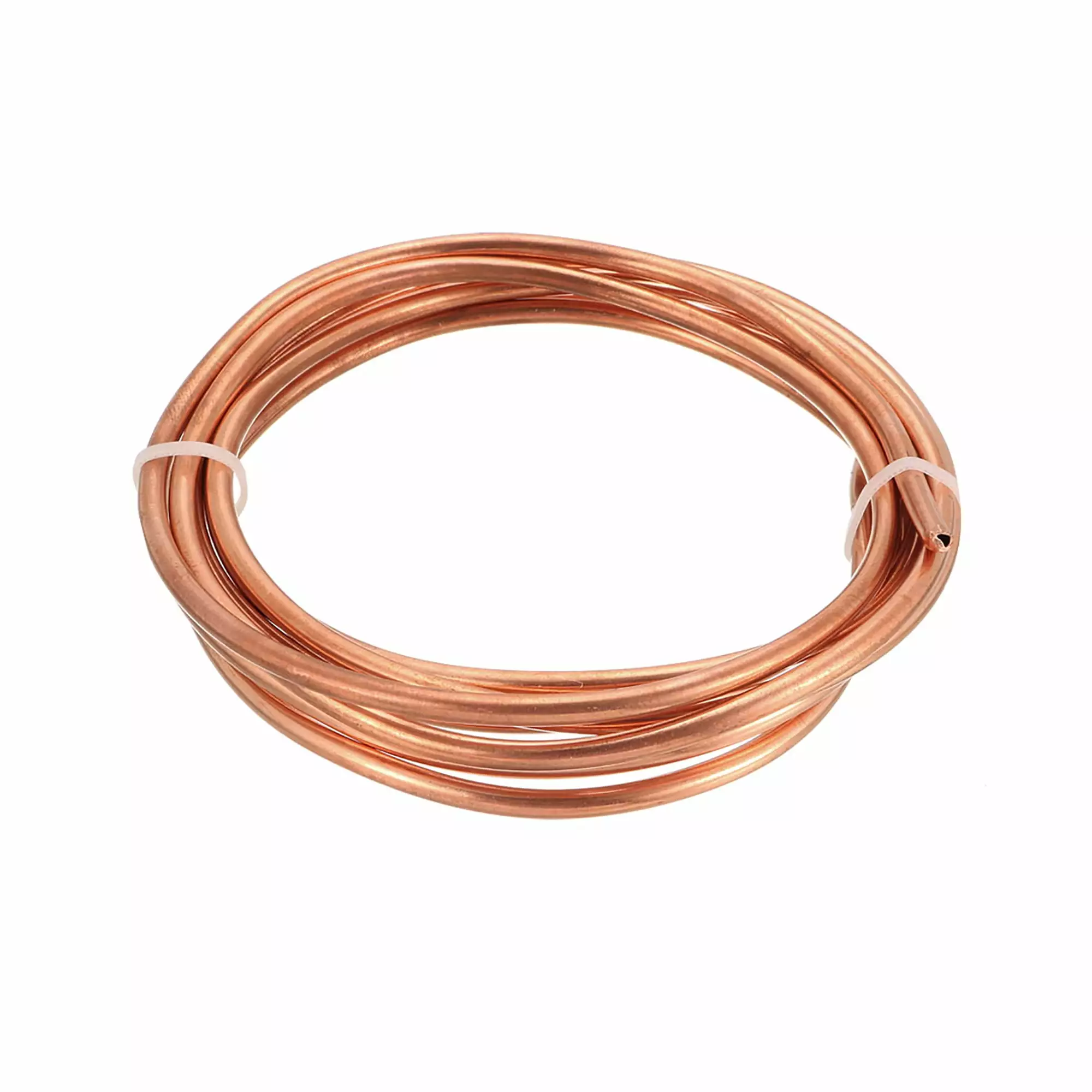 Uxcell 9/64x 6.5Ft Refrigeration Tubing Tubing Coil Copper Gold Tone 1pcs