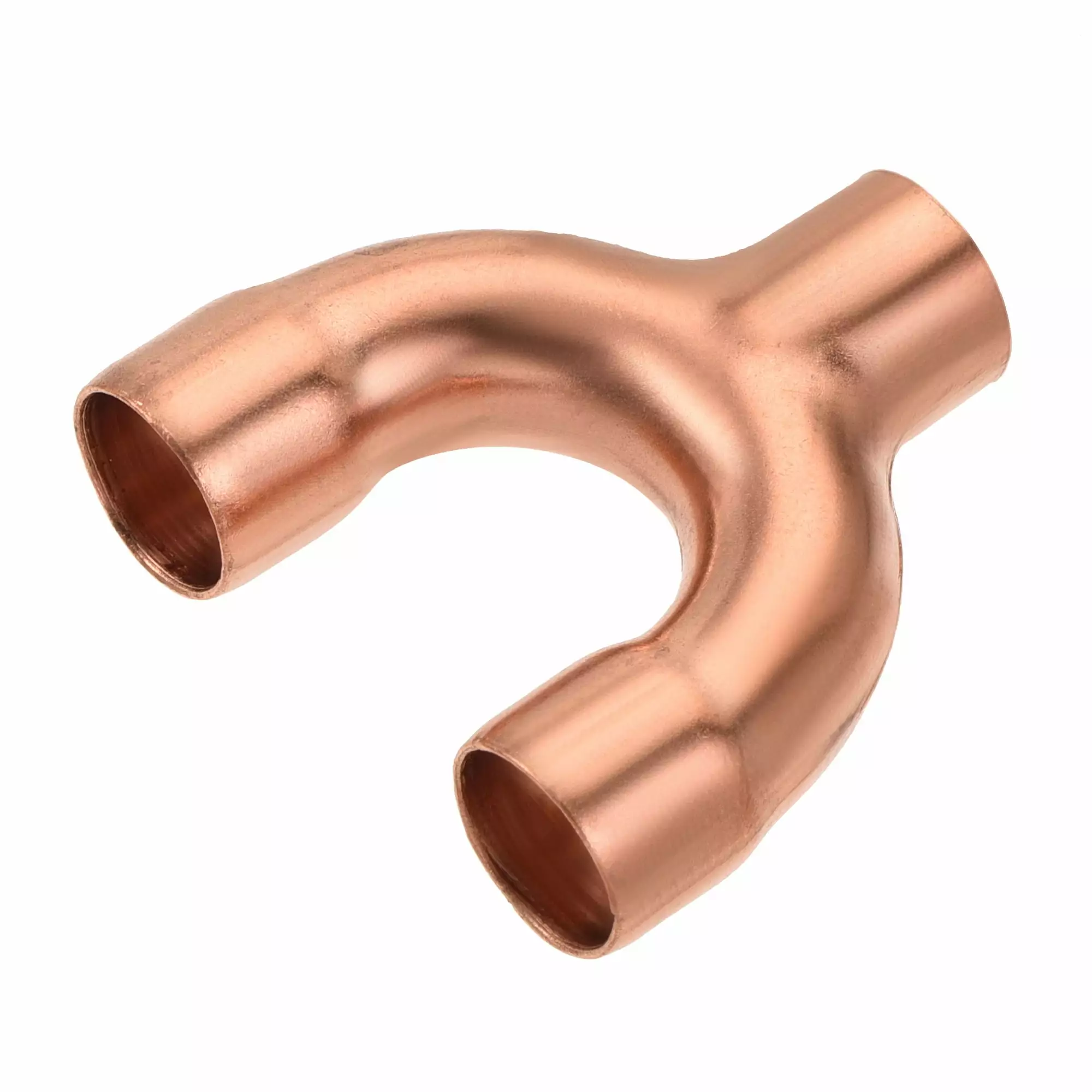 Uxcell Tee Y Type Copper Fitting Welding Joint 3/8 Inch ID for HVAC Air Conditioner Refrigeration