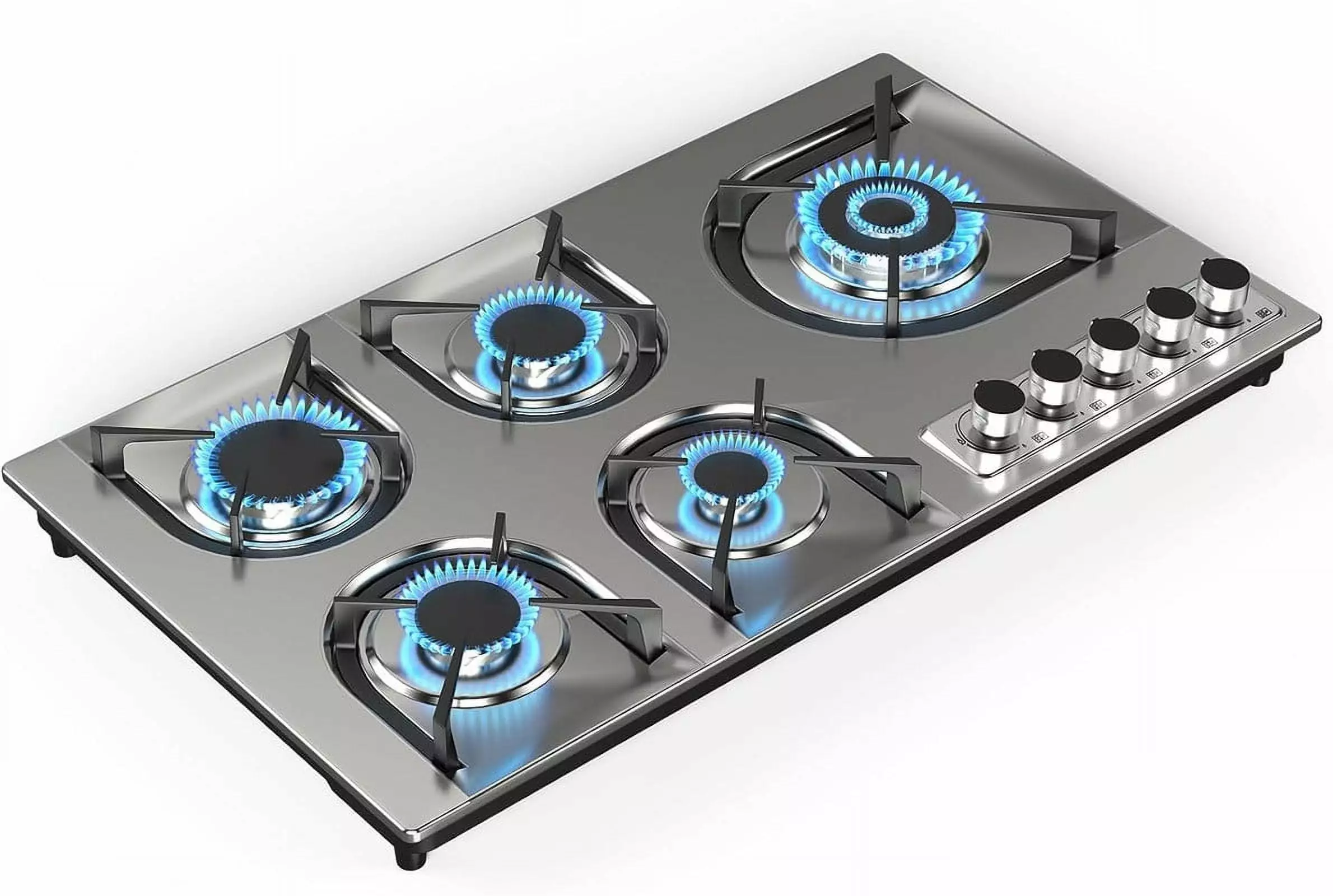 VBGK Propane Gas Cooktop 5 Burners. 36 inch Gas Stove Top. Built-in Stainless Steel Gas Cooktop with Thermocouple Protection