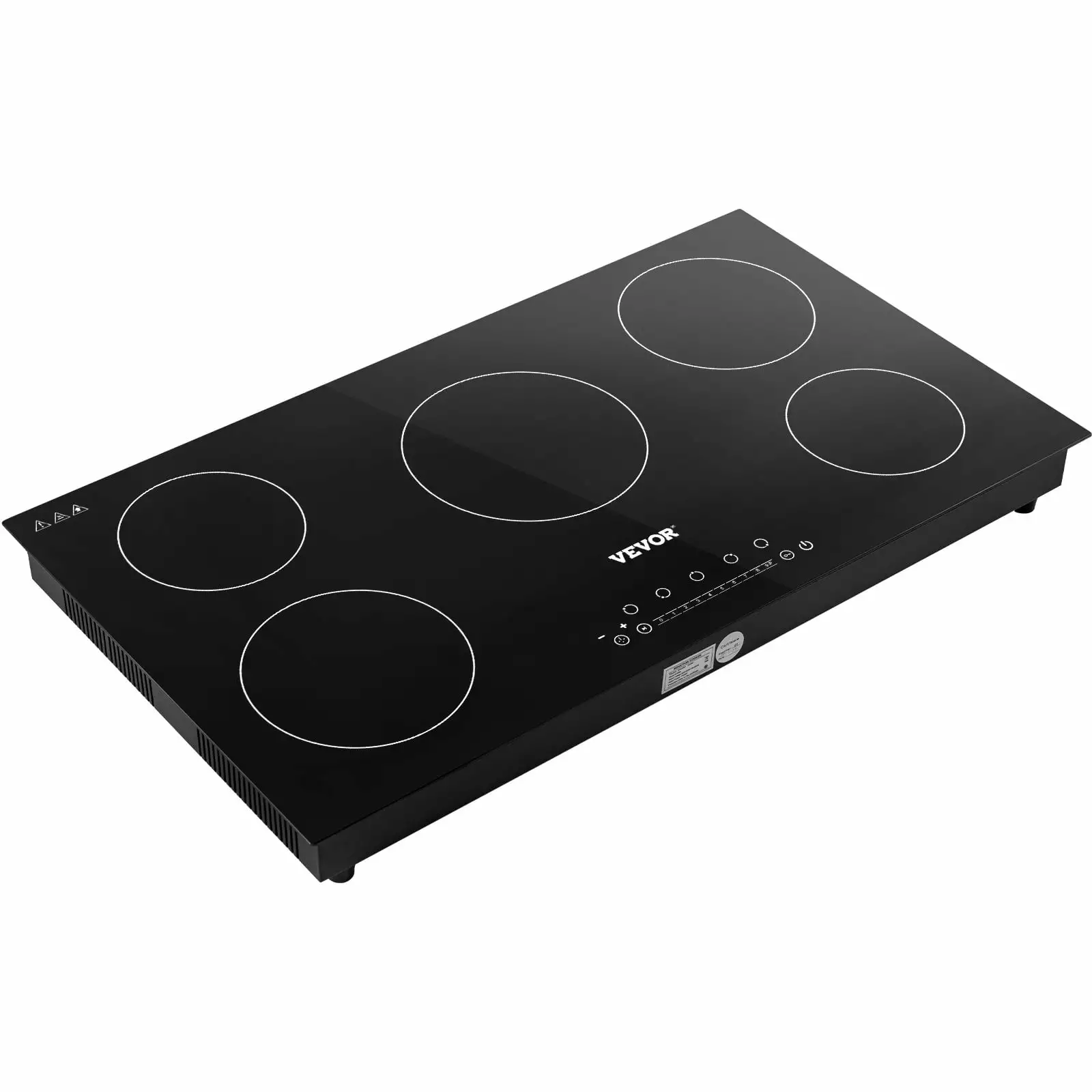 VEVOR Built-in Induction Electric Stove Top 5 Burners.35 Inch Electric Cooktop.9 Power Levels & Sensor Touch Control.Easy to Clean Ceramic Glass Surface.Child Safety Lock.240V