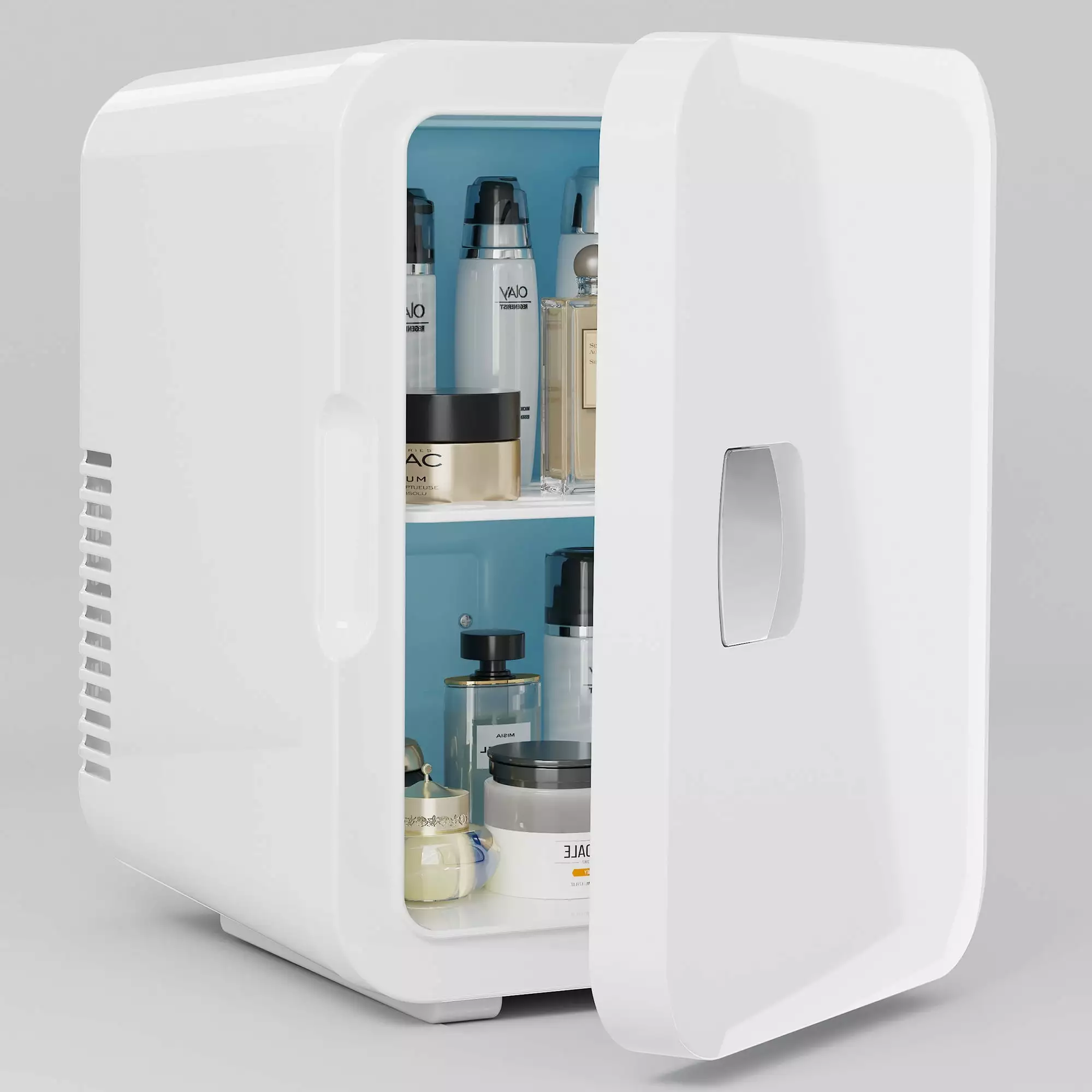 Vebreda Mini Fridge. Portable Thermoelectric Cooler and Warmer Refrigerators for Home. Office and Car. 6Litre Capacity. New. White