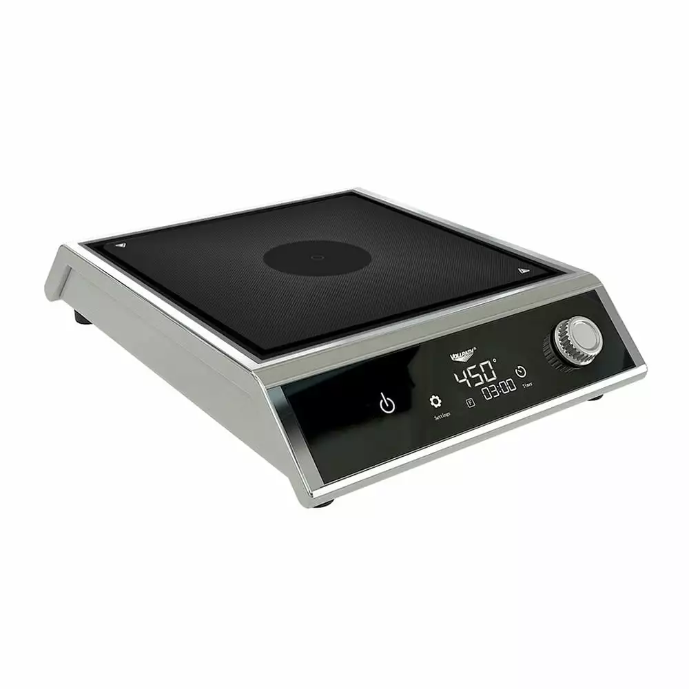 Vollrath MPI4-1800 Countertop Medium-Power 4-Series Induction Range with Knob Control. Stainless Steel. 120v