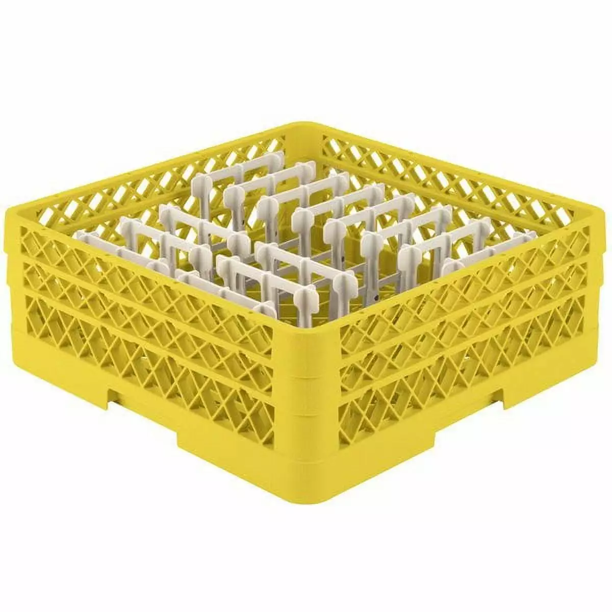 Vollrath TR3AAP14 Traex Yellow Extended Peg Rack for 12 1/4 Diameter Plates