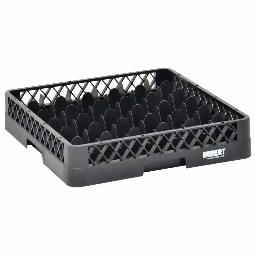 Vollrath Traex Black Plastic 36 Compartment Dishwashing Base Rack - 19 3/4L x 19 3/4W x 4H