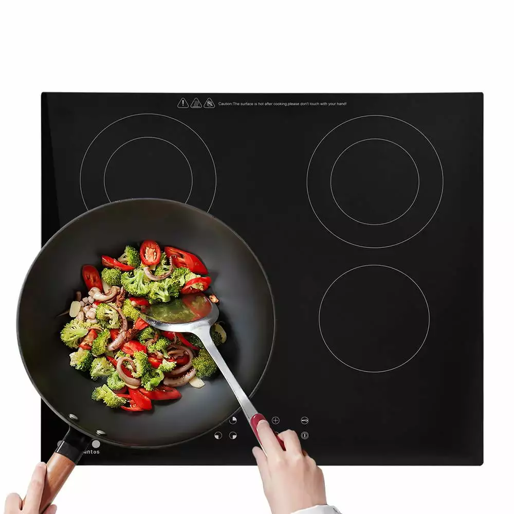 WAASOSCON Commercial Electric Hob | Long Four-Head Multi-eye Induction Cooker | Electric Cooking Stove. Tin Foil Cooking Unit for Stone Pot Bibimbap Tin Foil Casserole