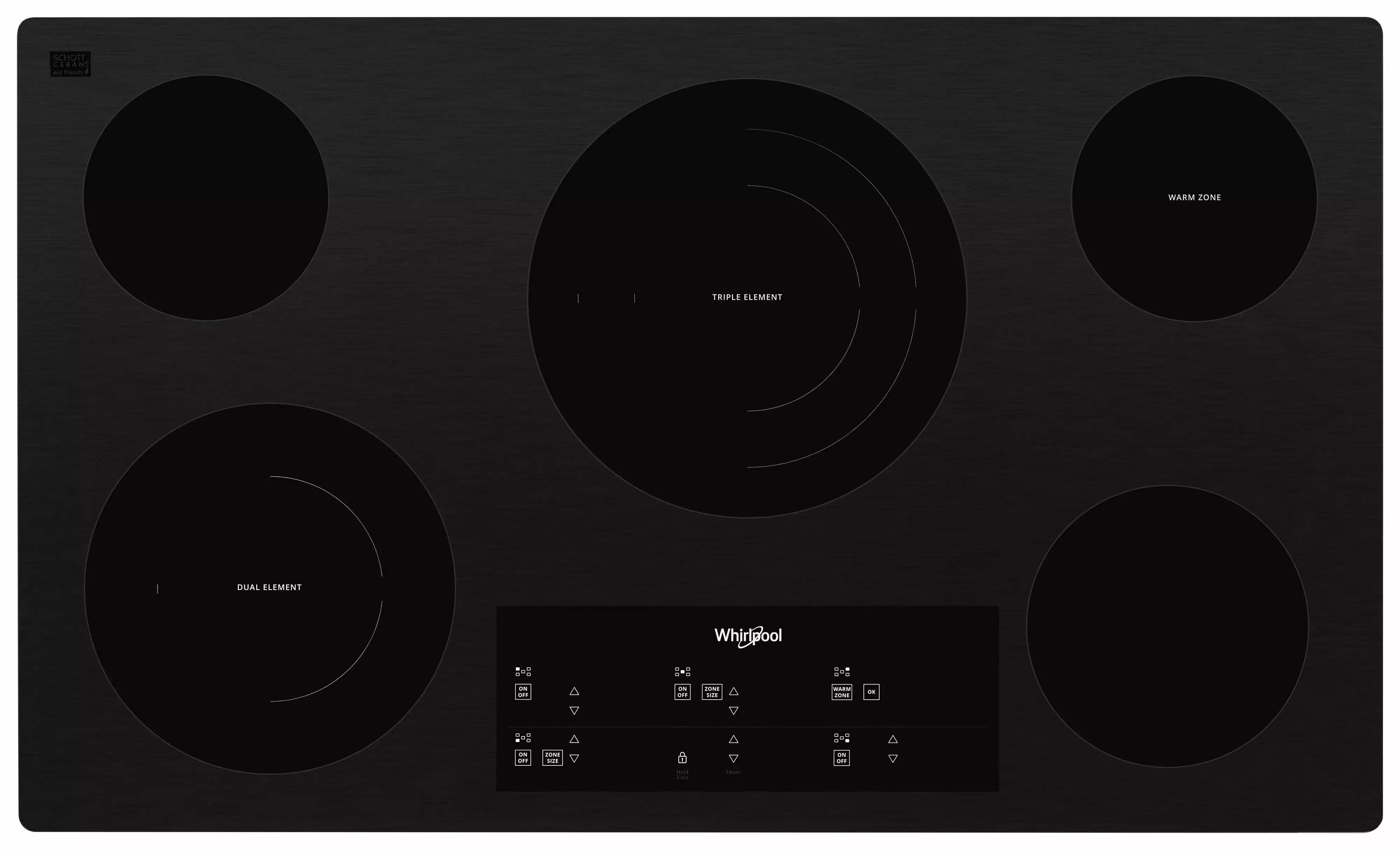 WHIRLPOOL WCE97US6KB COOKTOPS (ELECTRIC) Stainless Steel