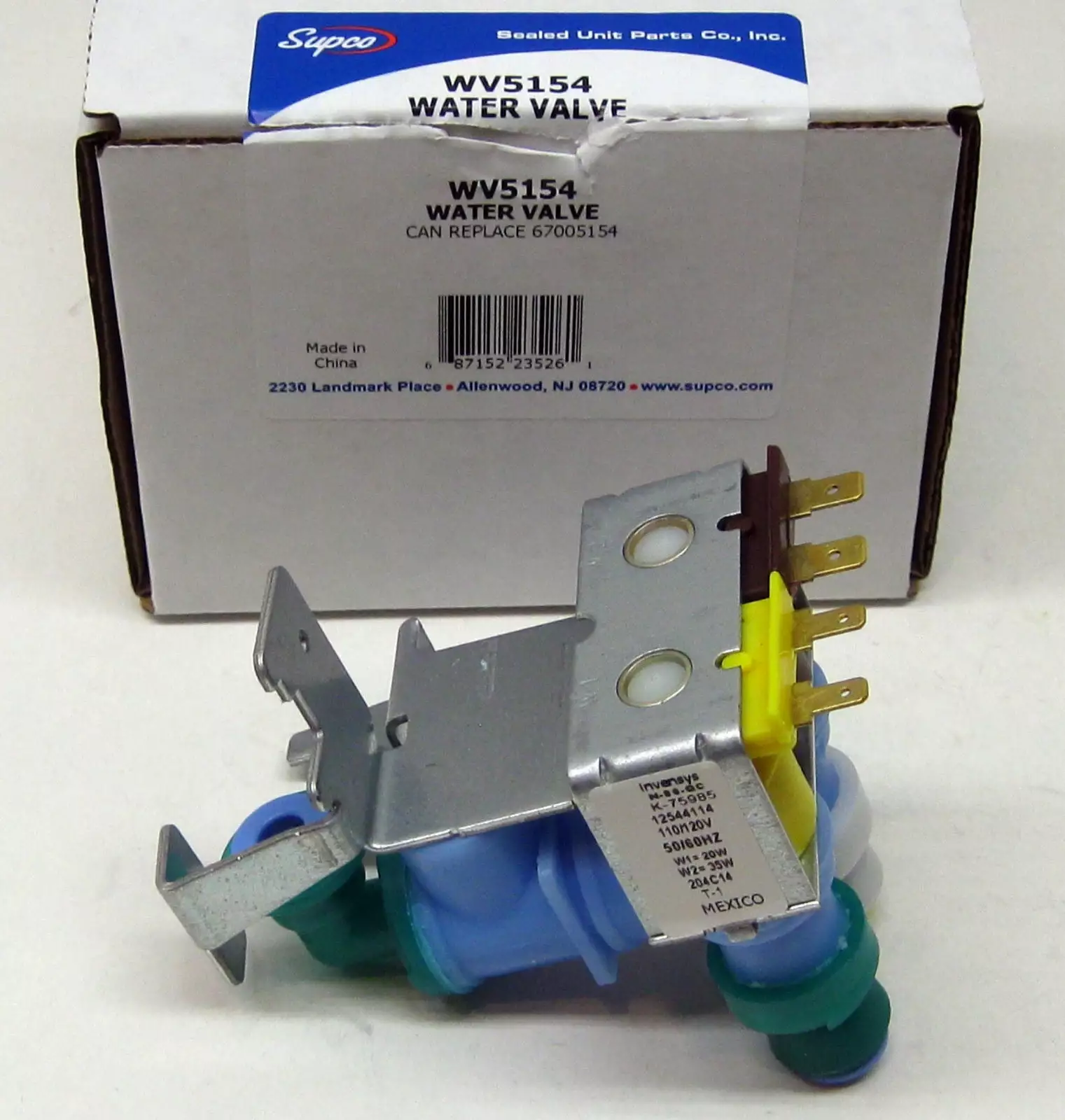 WV5154 SUPCO for Maytag Whirlpool 67005154 Refrigerator Water Valve