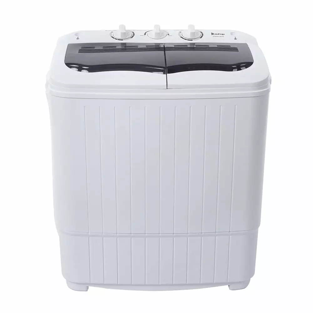 Washing Machine. 14.3 lbs Twin Tub Washer Machine and Dryer Gray