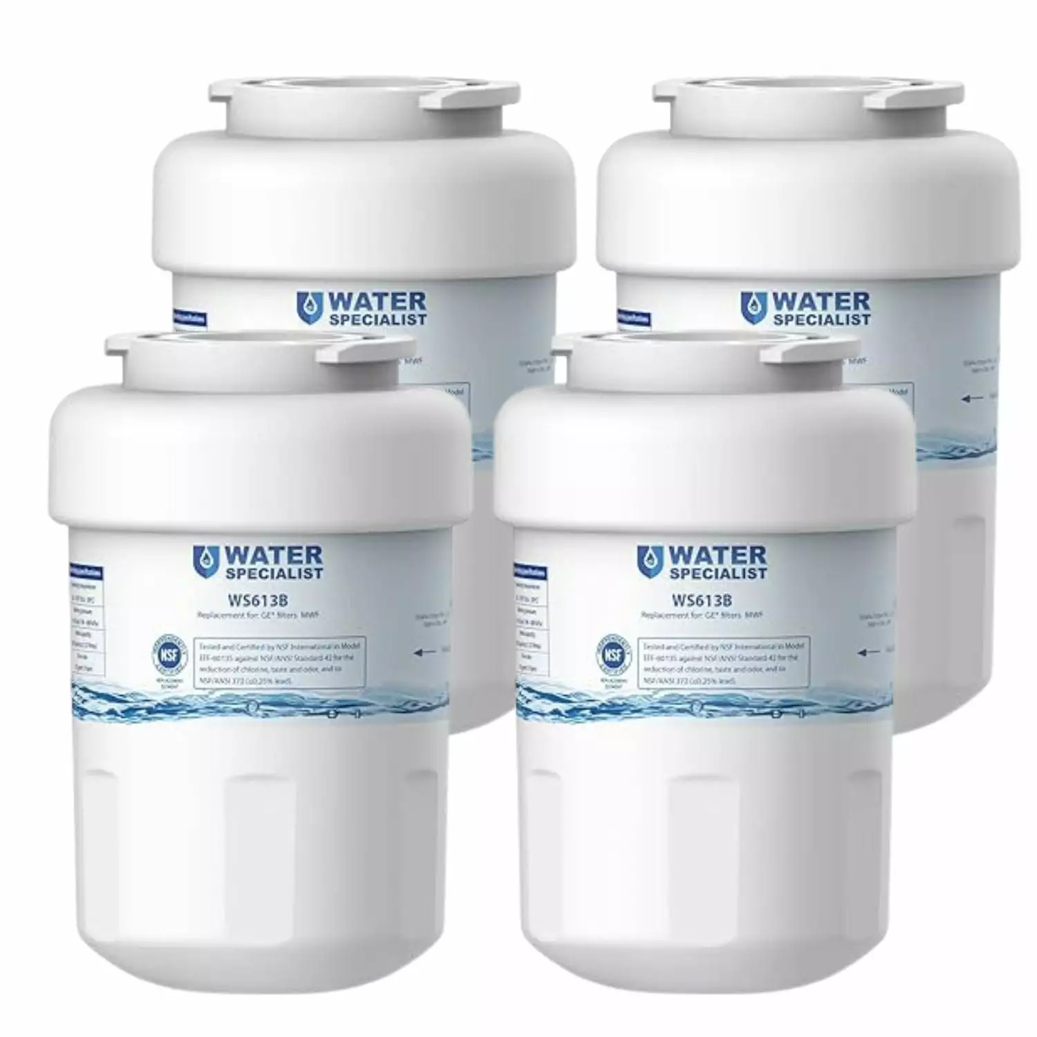 Waterspecialist MWF Refrigerator Water Filter. Replacement for GE? Smart Water MWF. MWFINT. MWFP. MWFA. GWF. HDX FMG-1. WFC1201. RWF1060. Kenmore 9991. 4 Packs