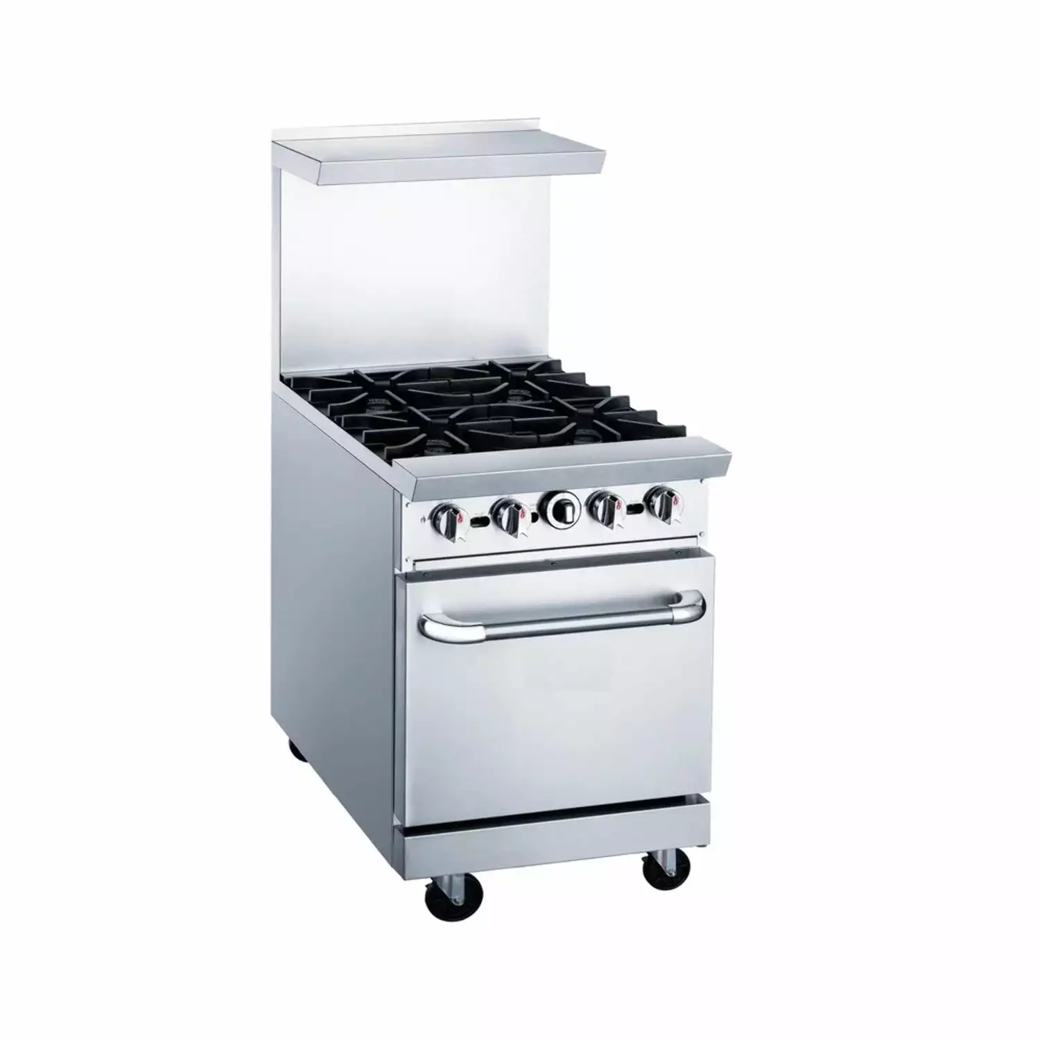 West Kitchen WCR24-4B 24 NG/LP Gas Oven Range with 4 Burners