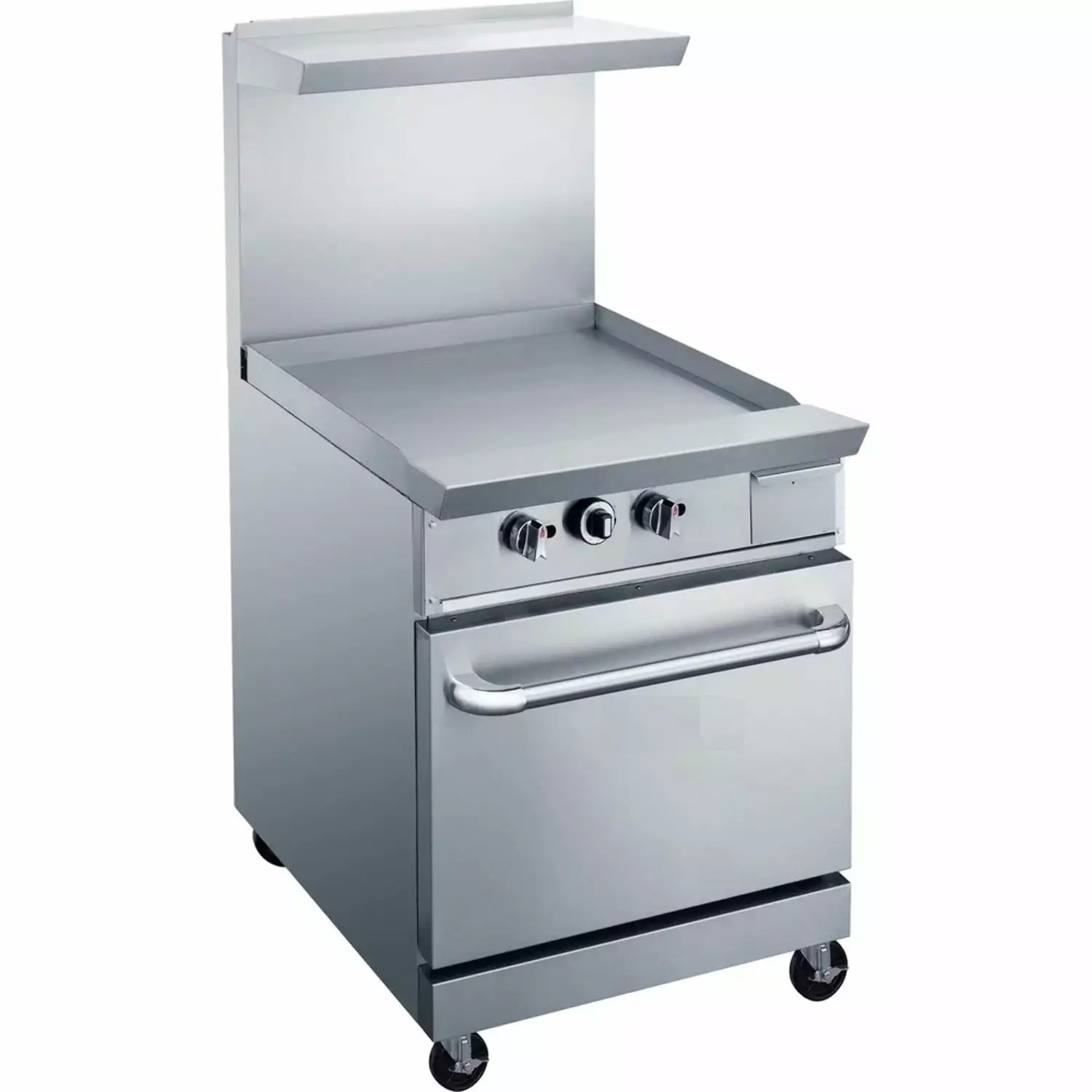 West Kitchen WCR24-GM 24 NG/LP Gas Oven Range with 24 Manual Griddle