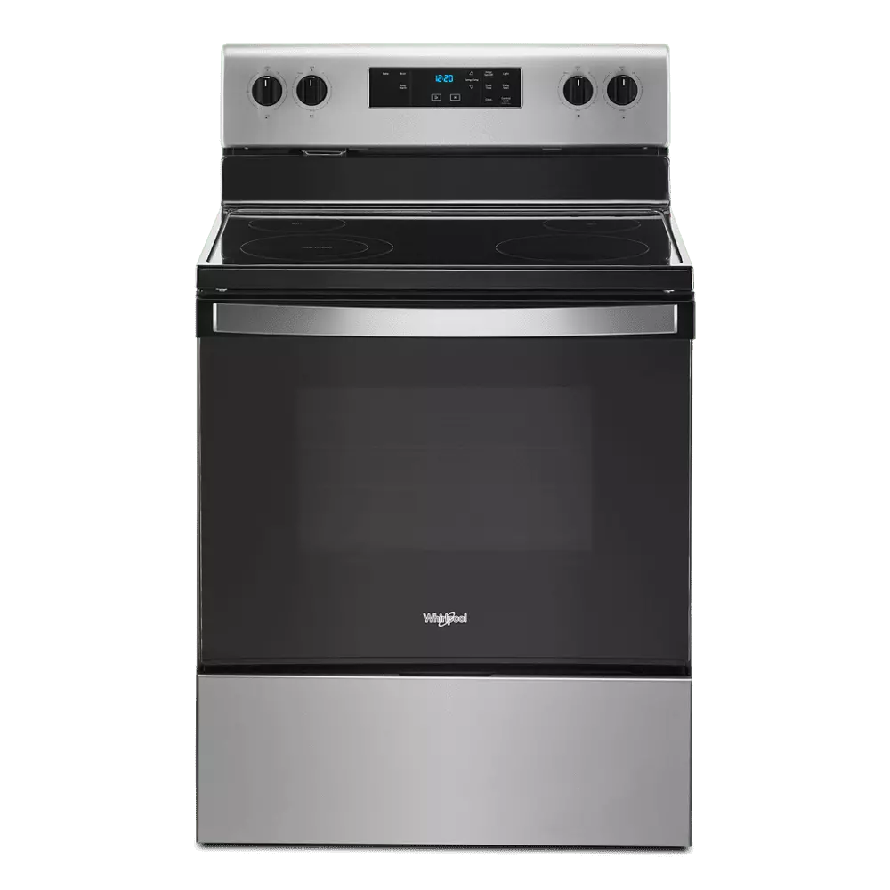 Whirlpool 30 5.3 cu ft 4 Burner Electric Range with Storage Drawer in Stainless Steel