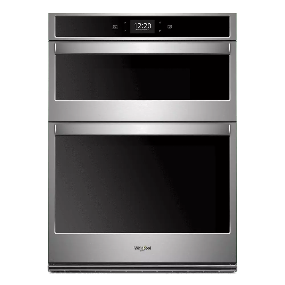 Whirlpool 30 Inch Smart Combination Wall Oven with Wi-Fi Connectivity. True Convection. Alexa and Google Home Voice Control