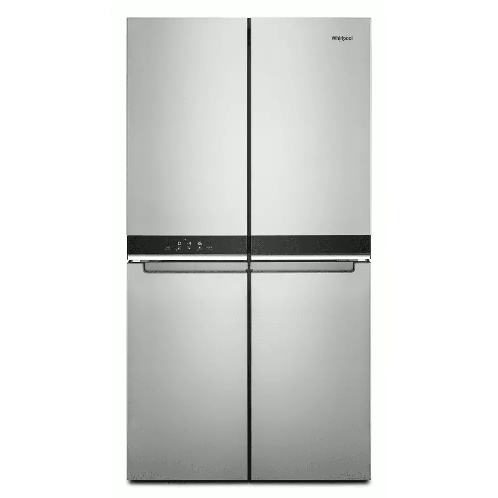 Whirlpool 36 19.4 cu ft Counter Depth 4 Door Refrigerator in Metallic Steel