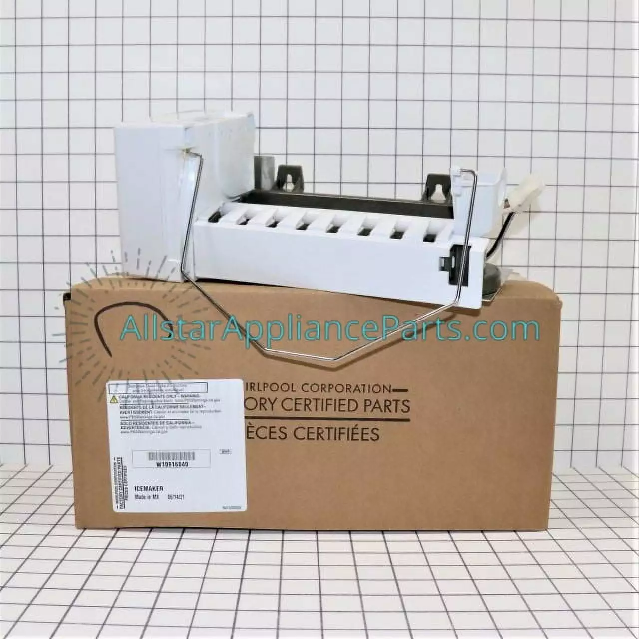 Whirlpool Refrigerator Ice Maker Assembly W10916040