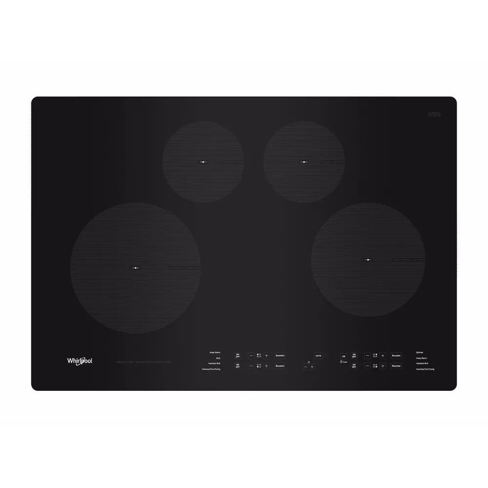 Whirlpool Wci55us0j 30 Wide 4 Burner Induction Cooktop - Black