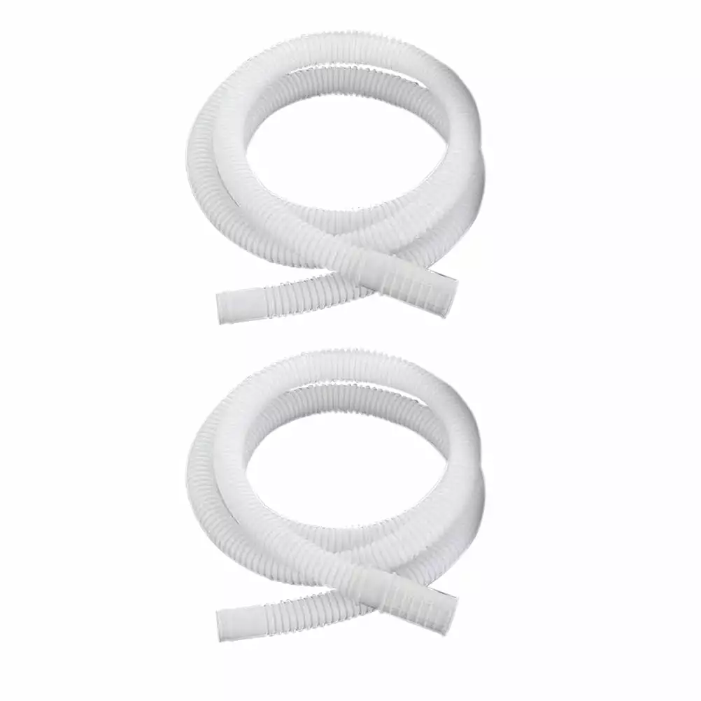 White 2 Pcs Water Hose Washer Drain Semi-automatic Air Conditioner