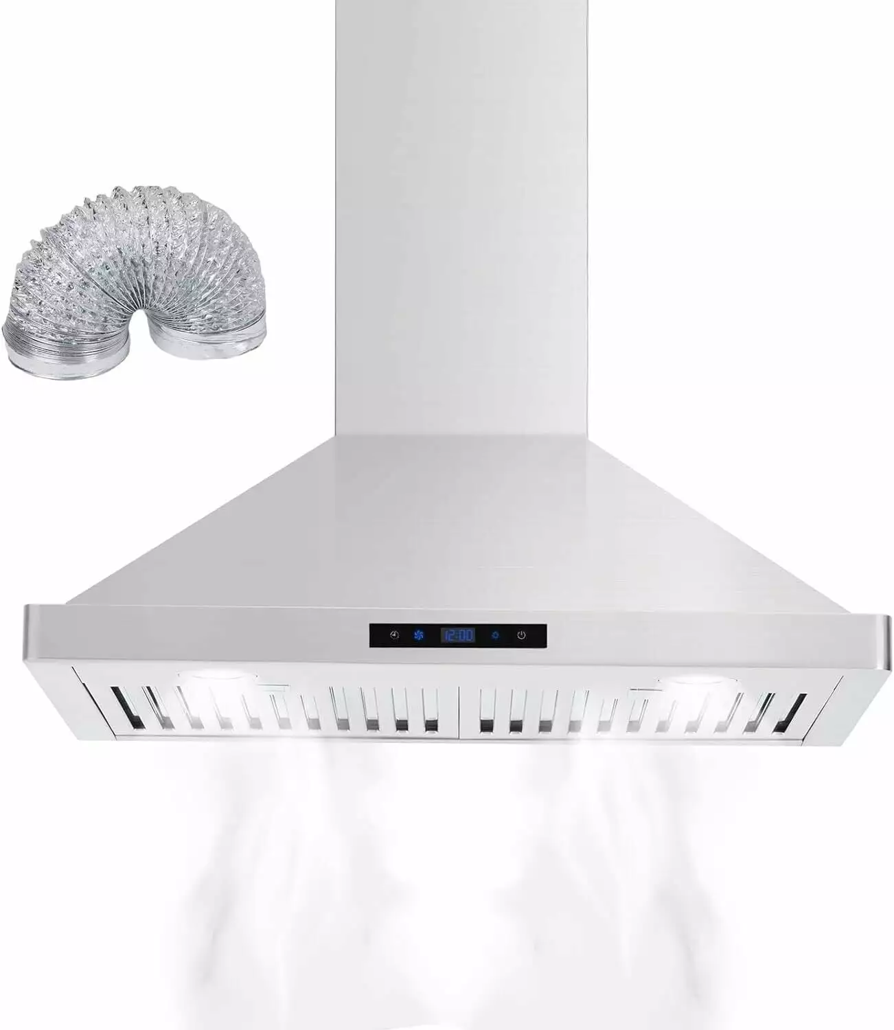 WhizMax 30 Wall Mount Range Hood Ductless Kitchen Vent 3-Speed With Touch Control & Timer