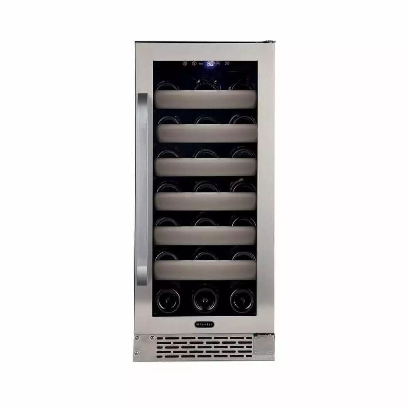 Whynter Elite 33 Bottle Seamless Stainless Steel Door Single Zone Built-in Wine Refrigerator