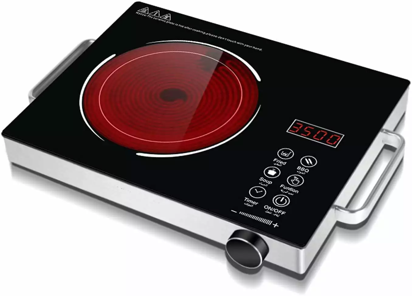 Wobythan Portable Induction Cooktop. 3500W Hot Pot Countertop Burner. Electric Stove Range Cooktop Touch Sensor Control with Rotary Switch