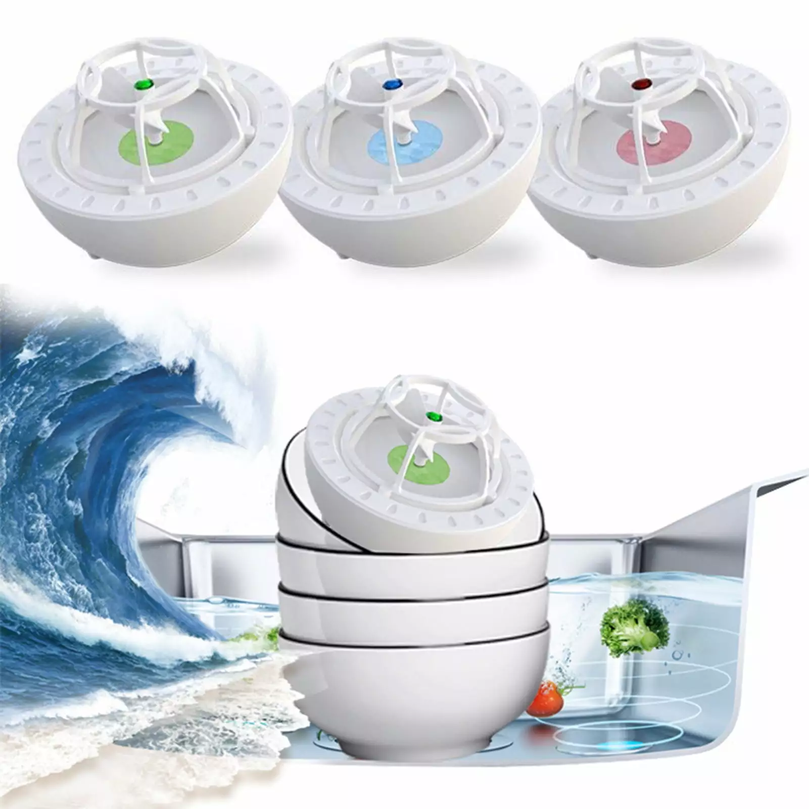 Xeyise Household Mini USB Powered Ultrasonic Electric Dishwasher Dish Washing Machine