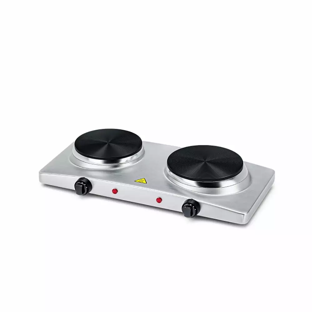 YYAo Portable Double Burners. Electric Cast Iron Hot Plates Cooktop. 1800W Double Hot Plate Electric Countertop Burner