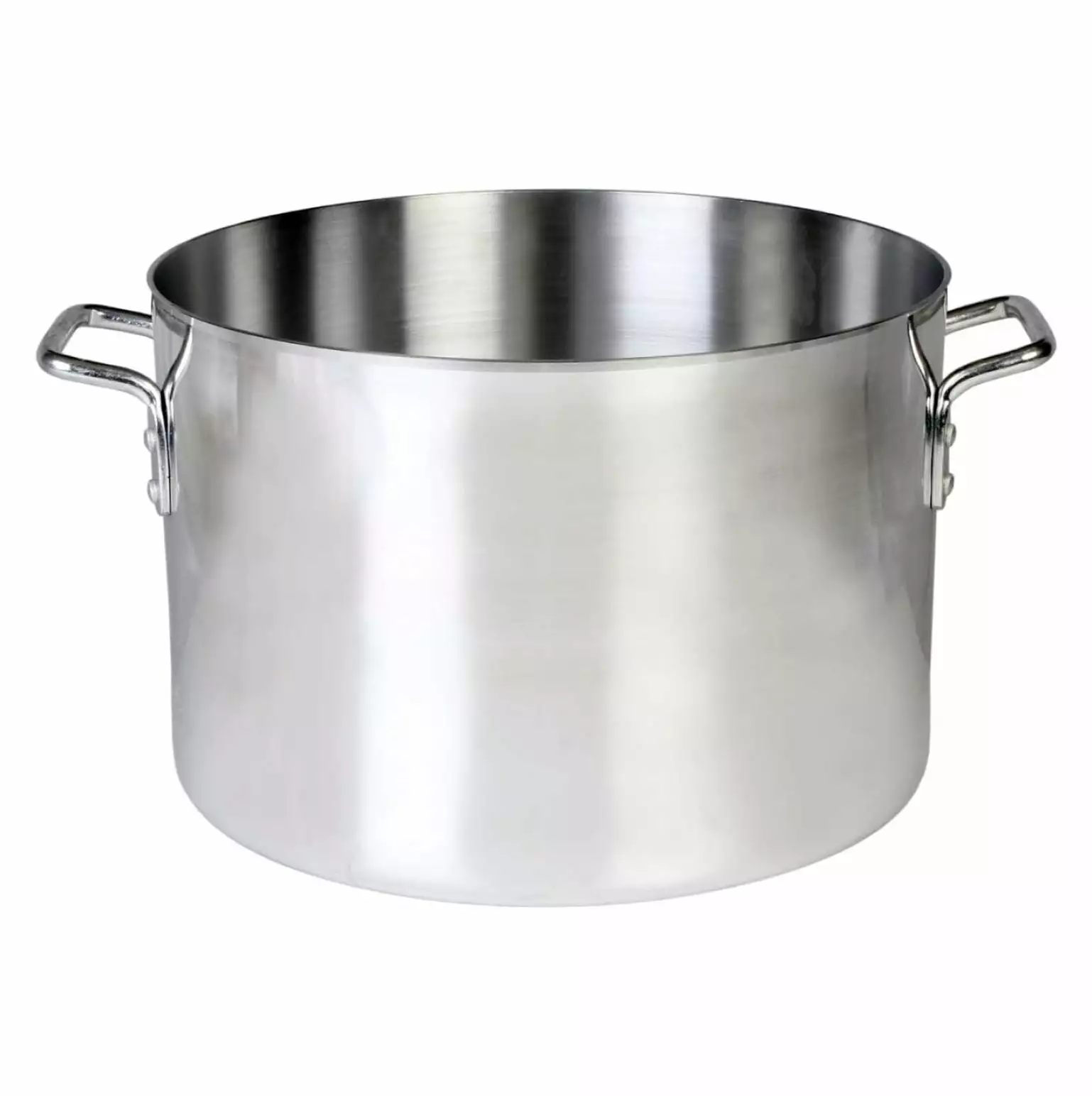 ZHANGHU ALSKSU026 Sauce Pot. 26 qt. 14-1/4 dia. x 10H. 1-3/4 handle. aluminum. mirror-finished. dishwasher safe. standard Electric. Gas Cooktop. Halogen Ready. NSF