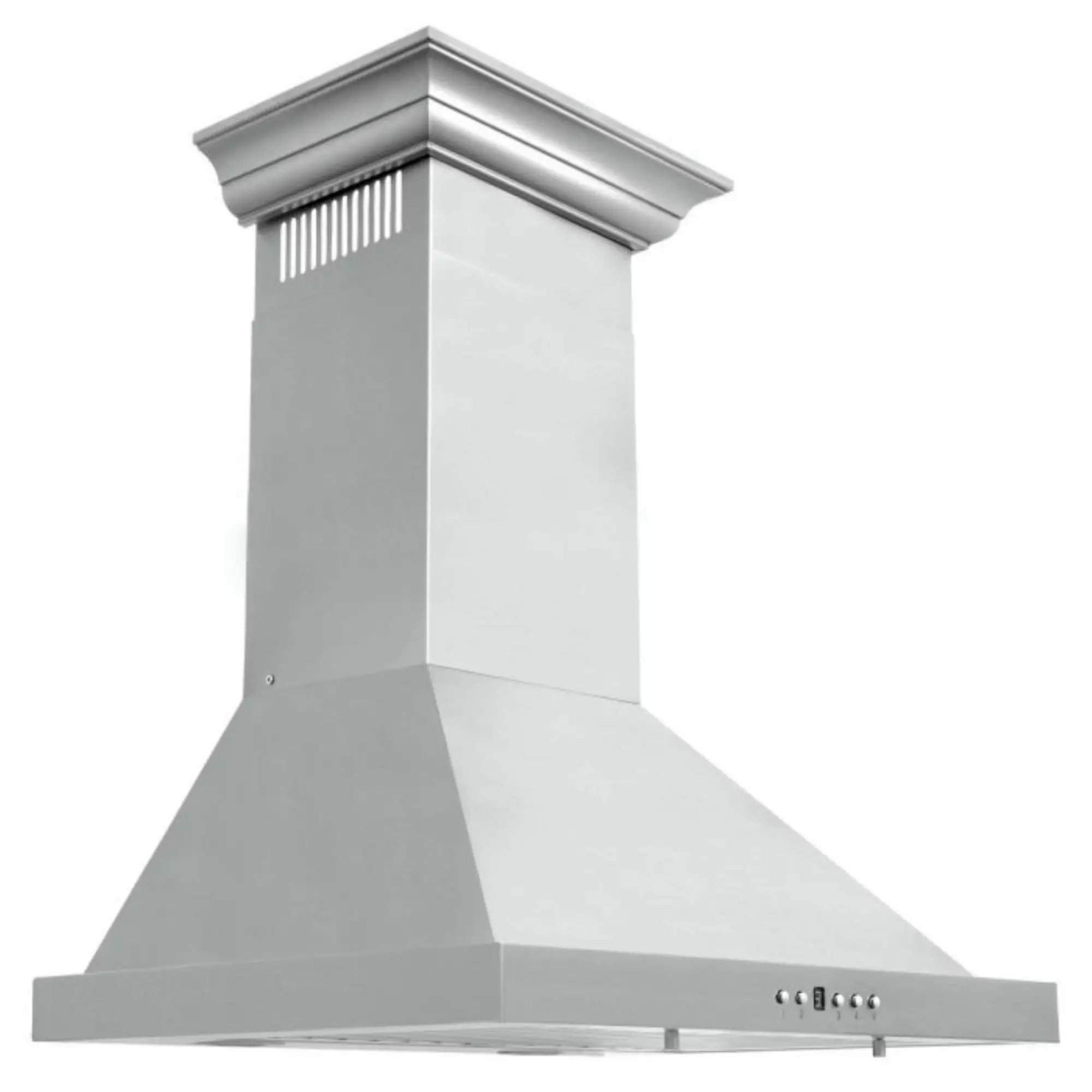 ZLINE 24 in. Wall Mount Range Hood in Stainless Steel with Crown Molding (KBCRN-24)