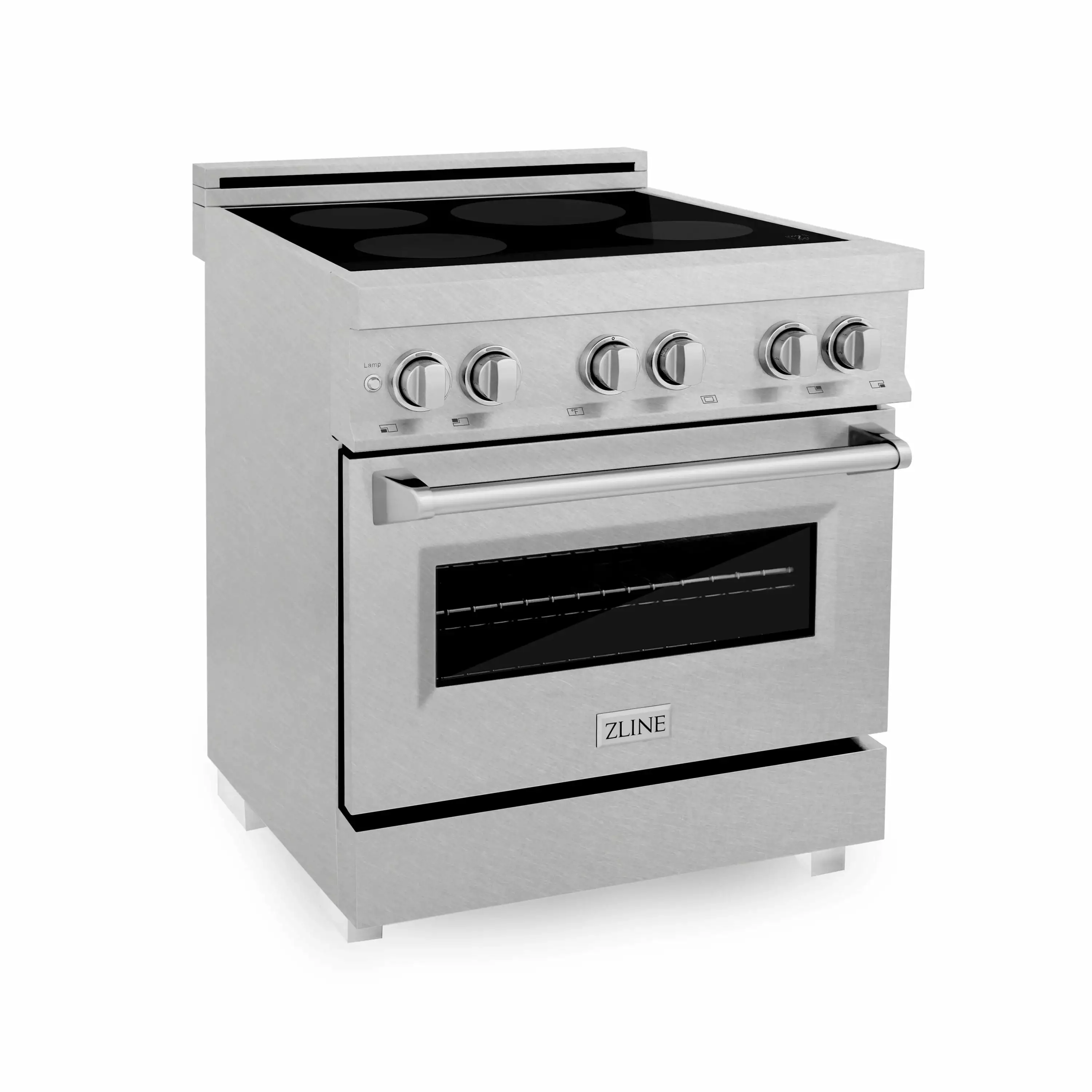 ZLINE 30 4.0 cu. ft. Induction Range in DuraSnow with a 4 Element Stove and Electric Oven (RAINDS-30)