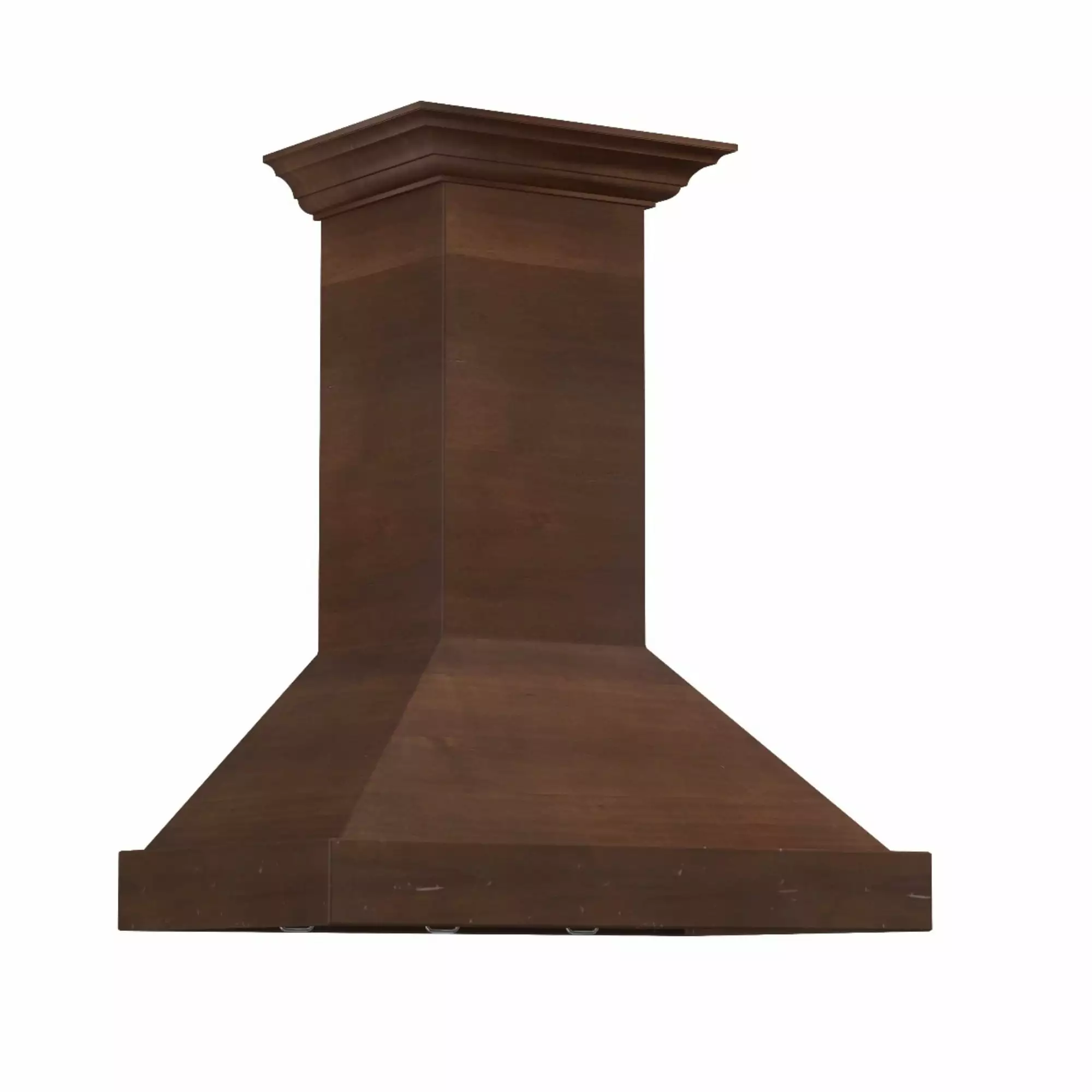 ZLINE 48 in. Wooden Wall Mount Range Hood in Walnut - Includes Motor